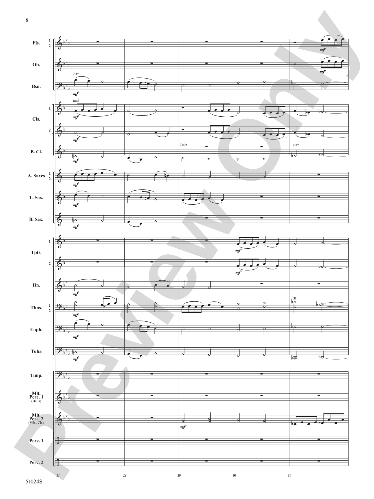Uniquely You: Concert Band Conductor Score & Parts