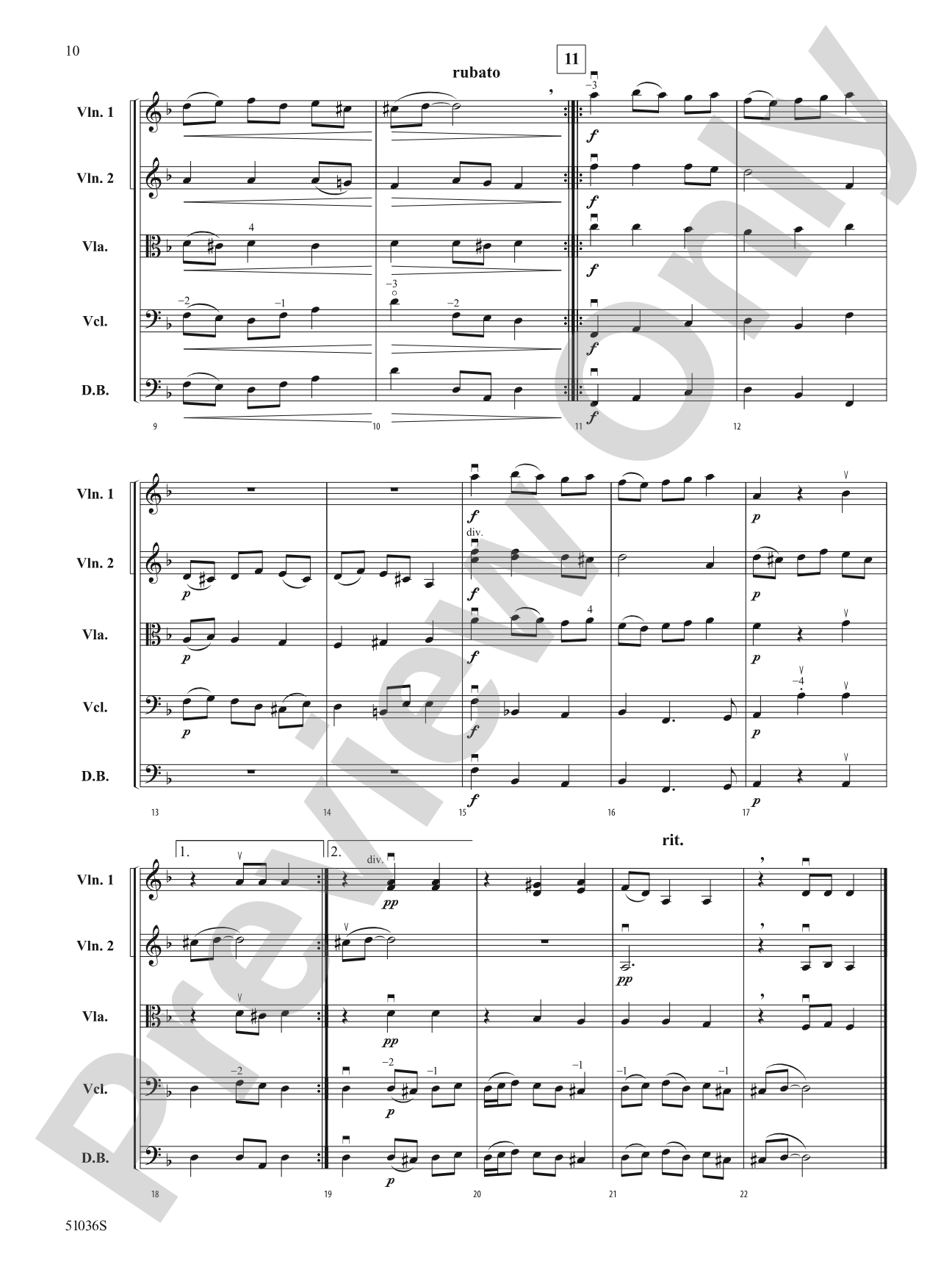 Three Norwegian Dances: String Orchestra Conductor Score & Parts