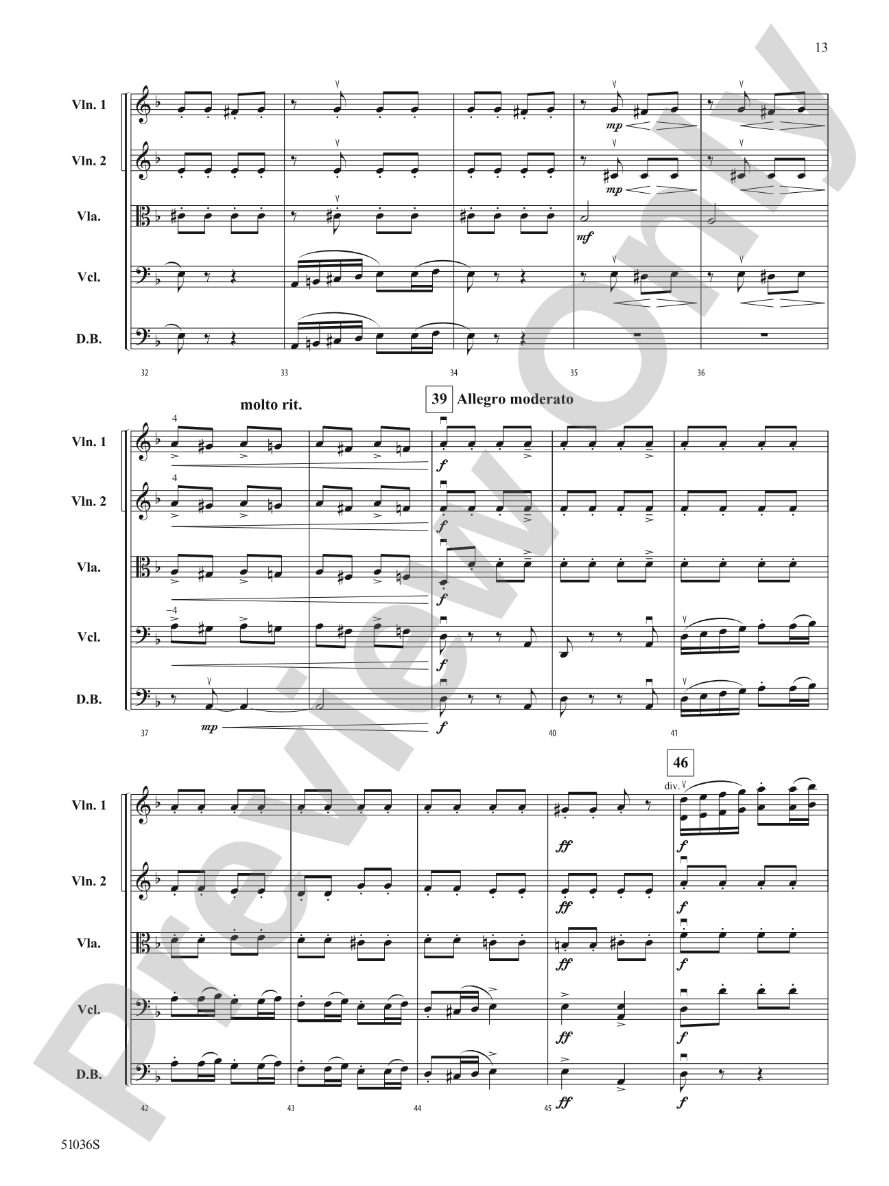 Three Norwegian Dances: String Orchestra Conductor Score & Parts
