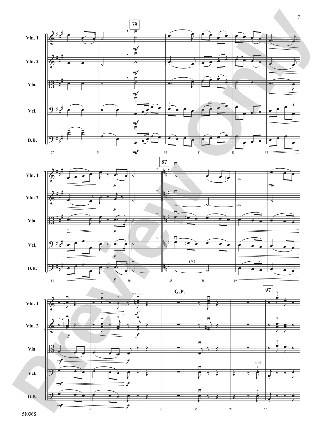 Three Norwegian Dances: String Orchestra Conductor Score & Parts