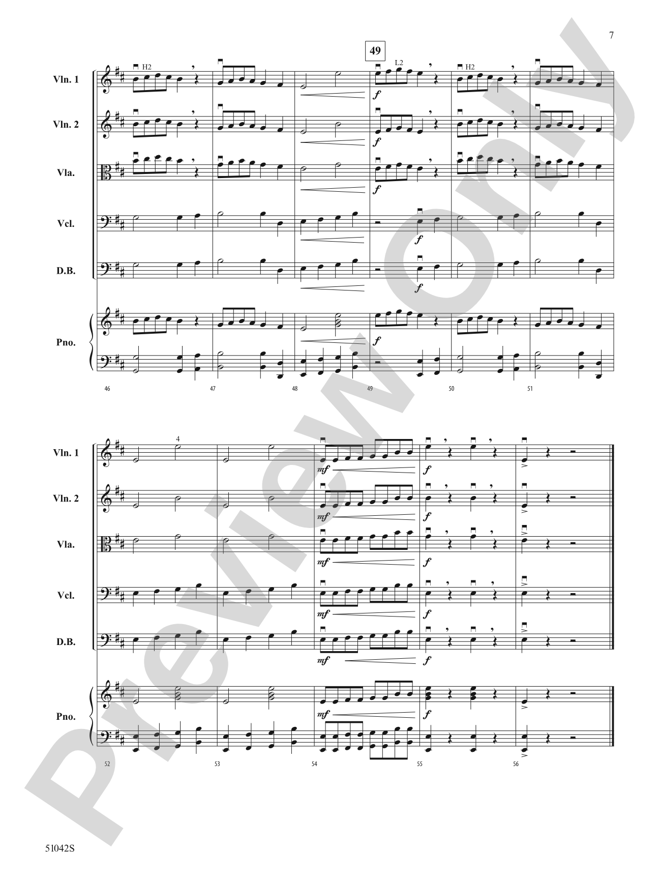 Royal March of the Lion: String Orchestra Conductor Score & Parts