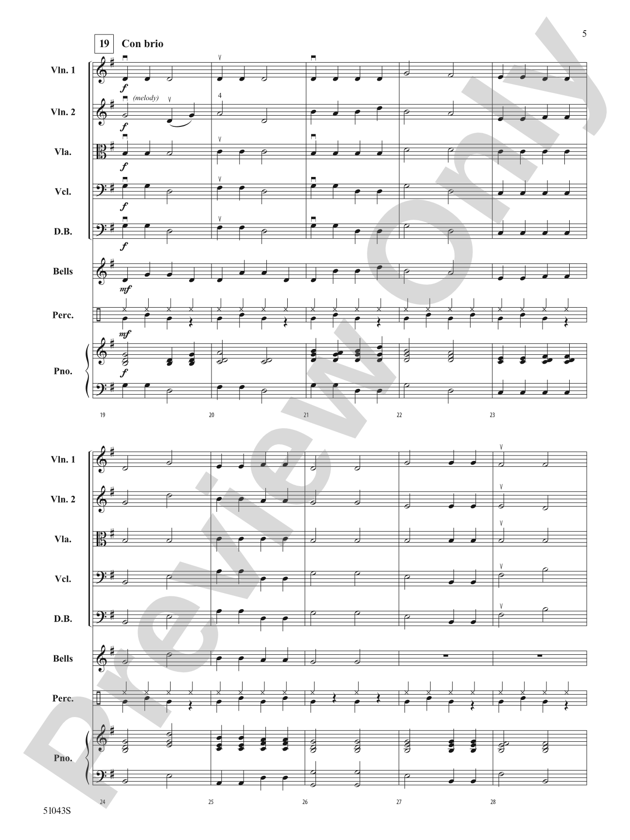 A Jolly Jingle: String Orchestra Conductor Score & Parts