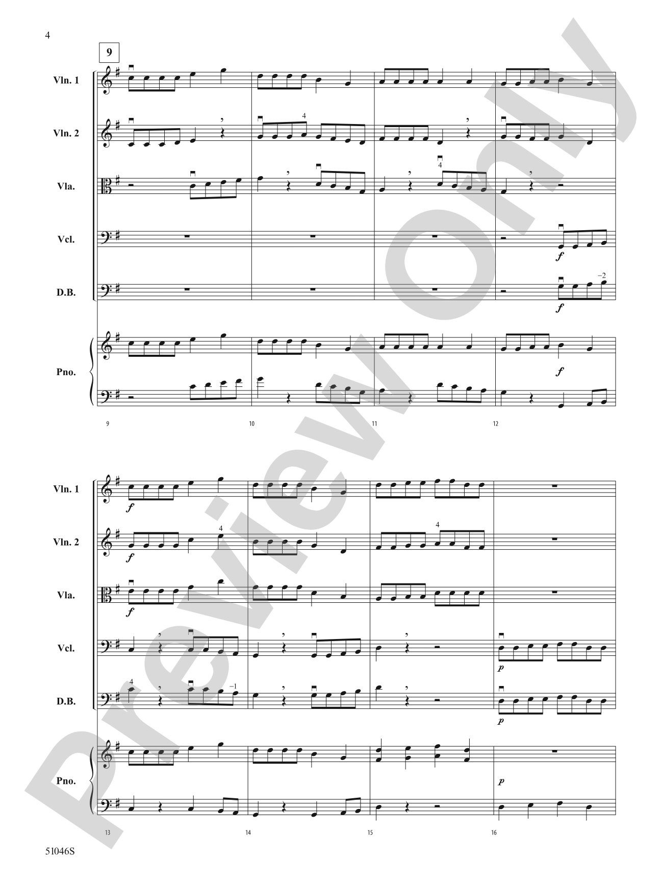 Perpetuoso: String Orchestra Conductor Score & Parts