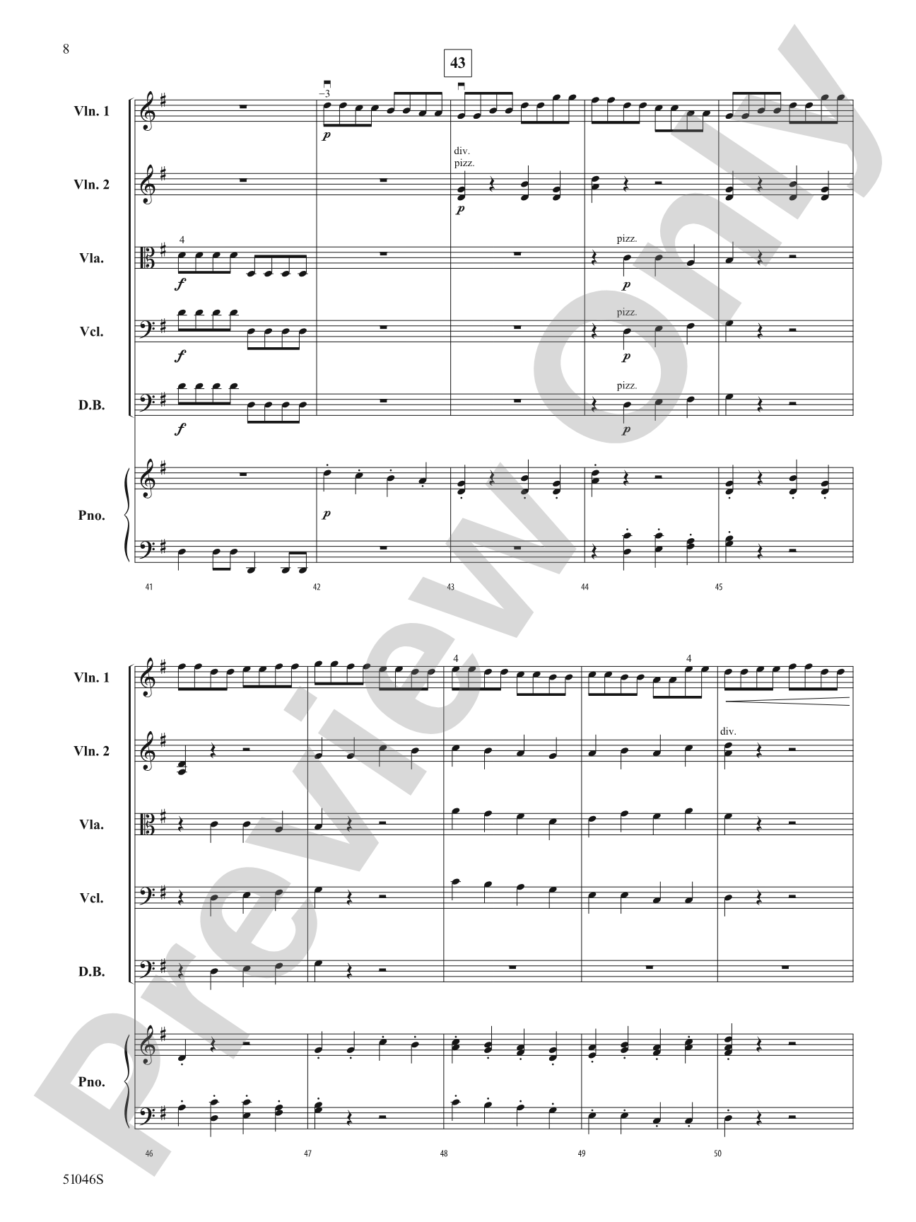 Perpetuoso: String Orchestra Conductor Score & Parts