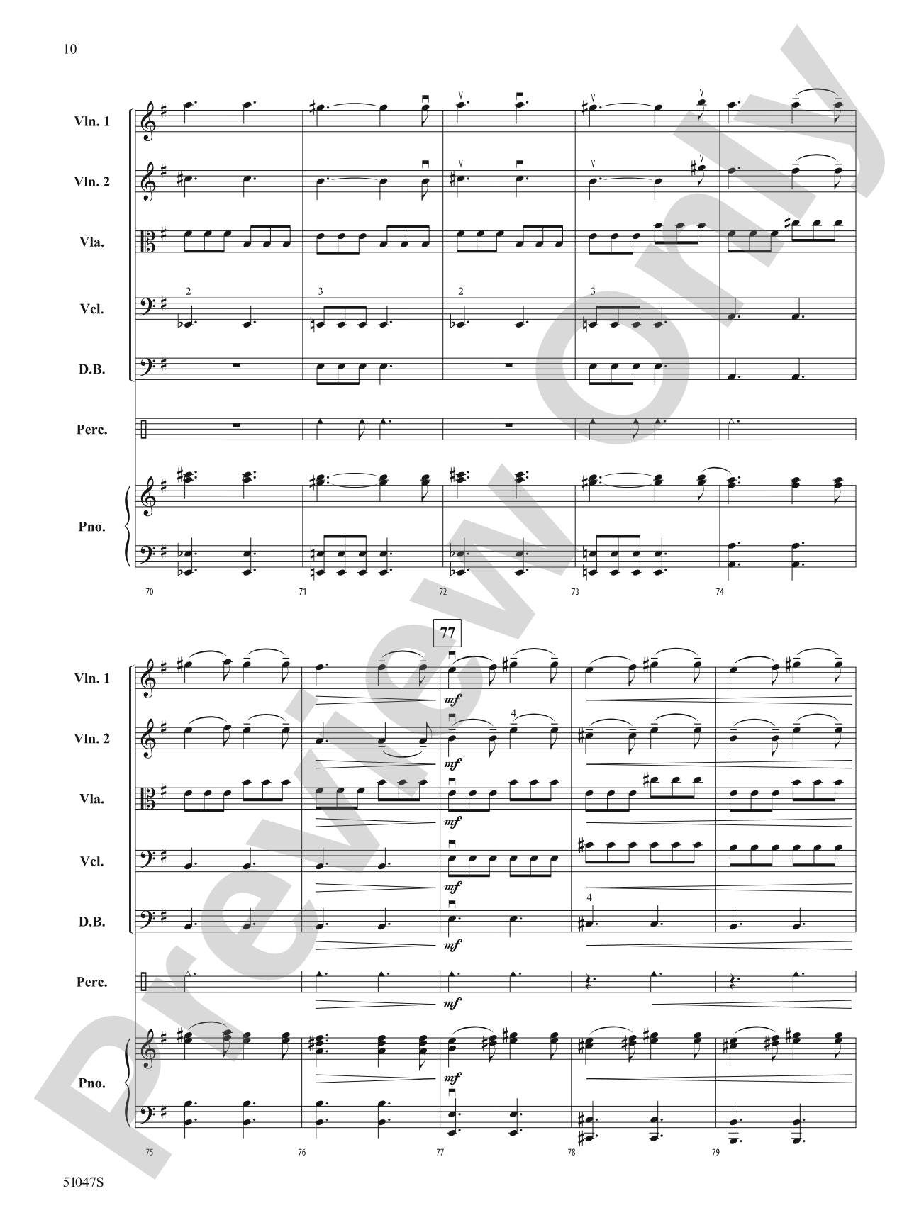 The Moldau: String Orchestra Conductor Score & Parts