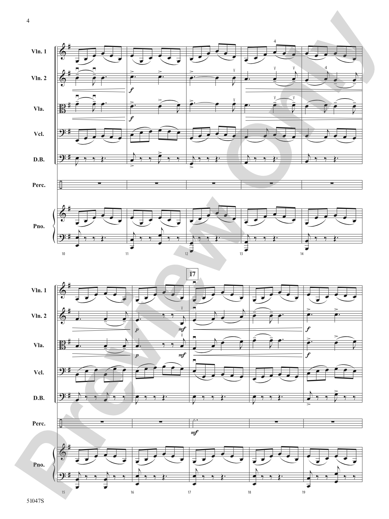 The Moldau: String Orchestra Conductor Score & Parts