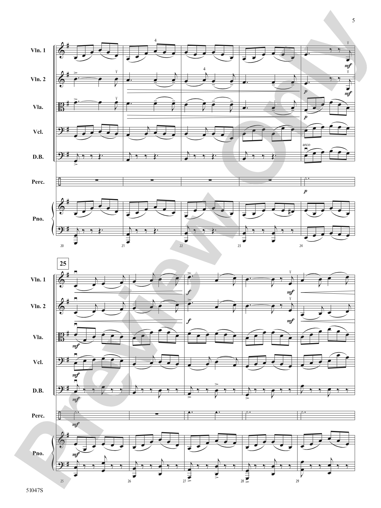 The Moldau: String Orchestra Conductor Score & Parts