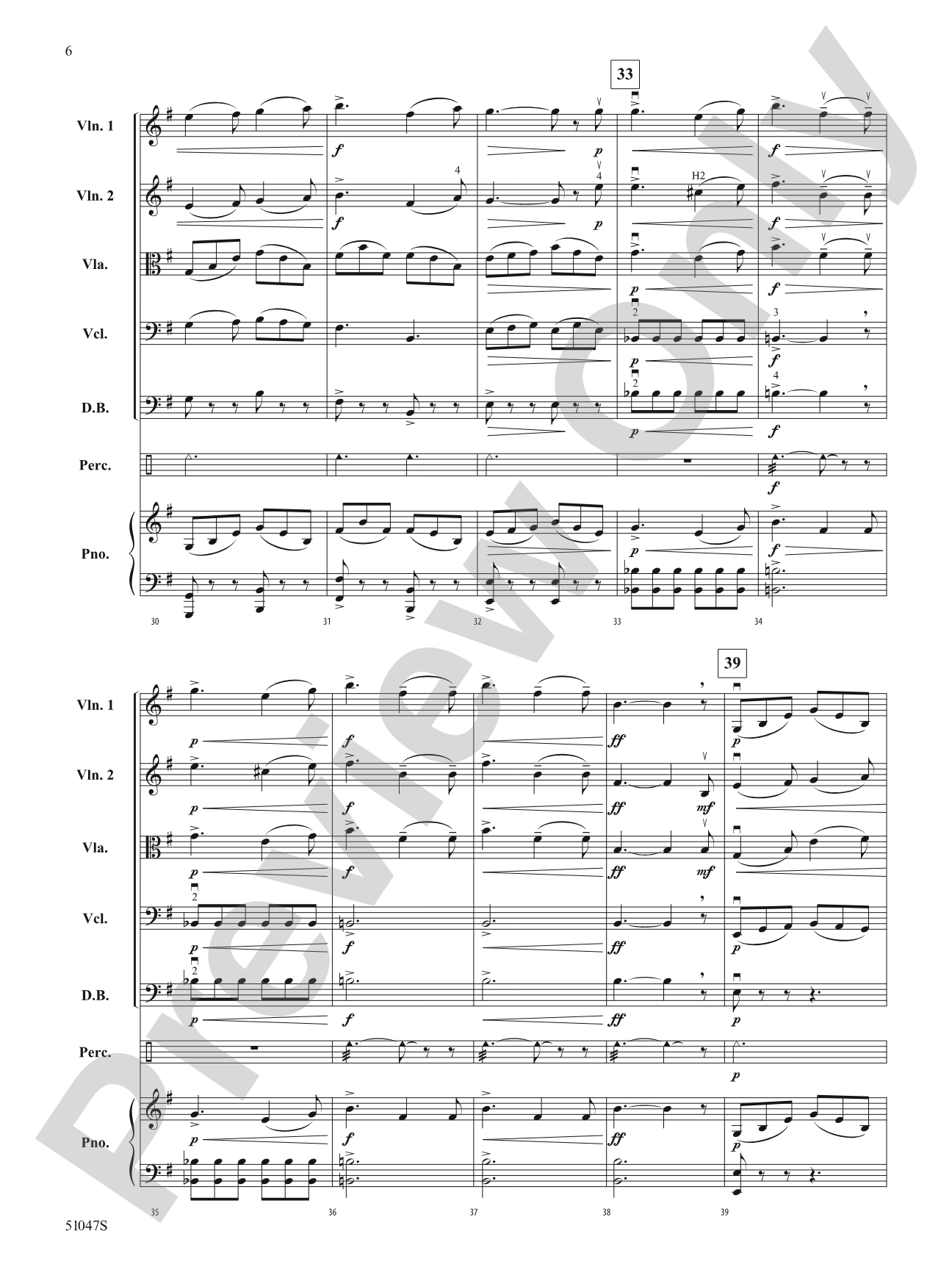 The Moldau: String Orchestra Conductor Score & Parts