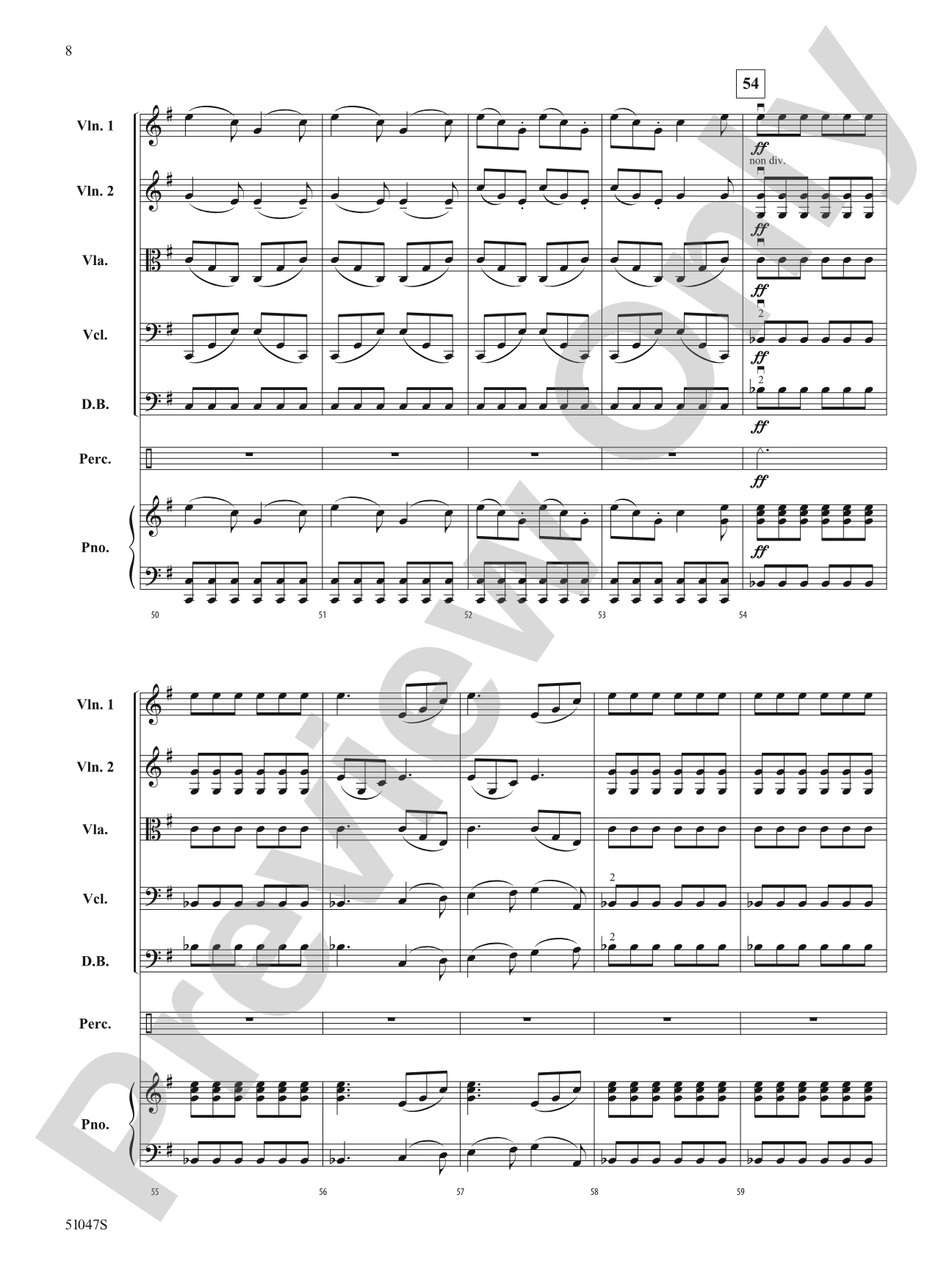 The Moldau: String Orchestra Conductor Score & Parts