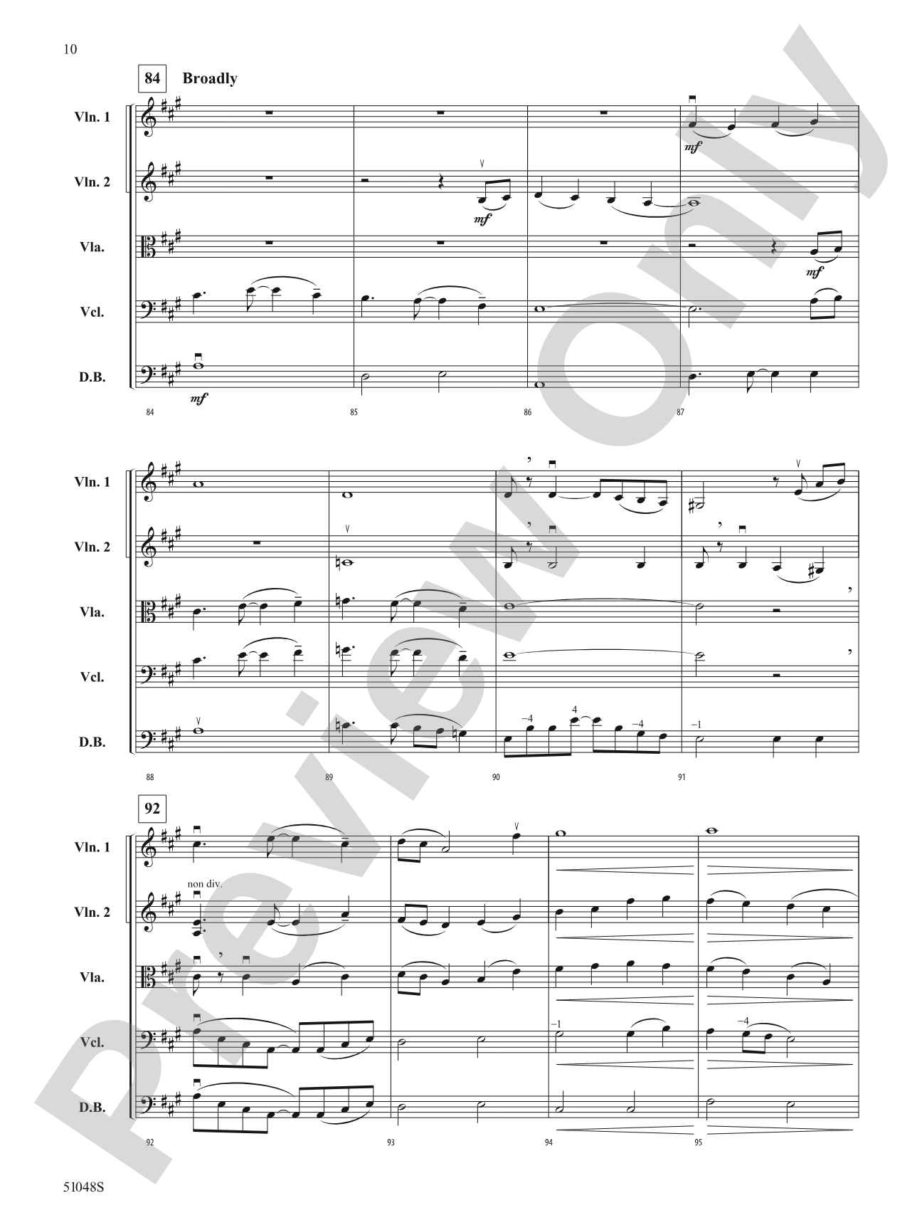 Unbridled Spirit: String Orchestra Conductor Score & Parts
