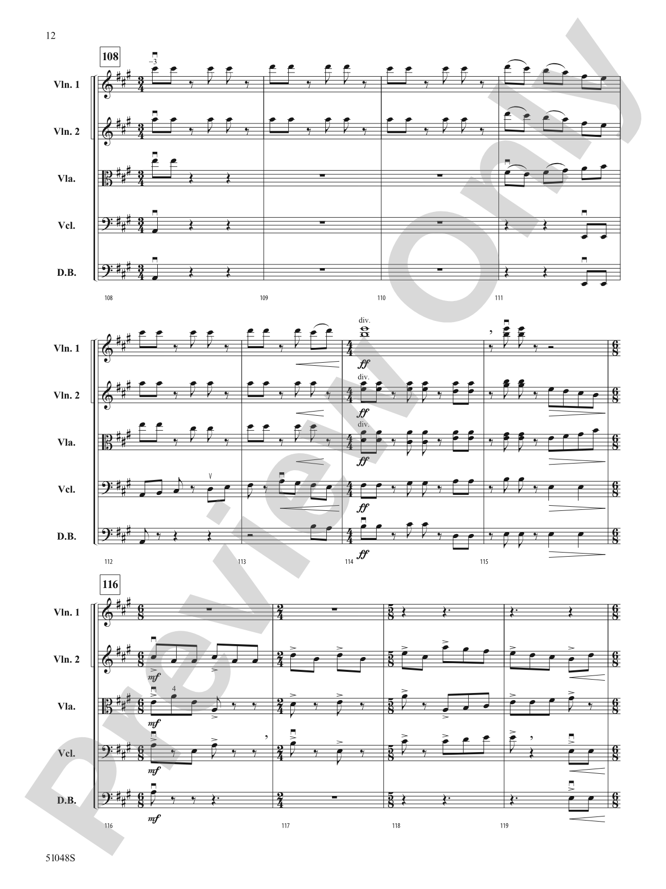 Unbridled Spirit: String Orchestra Conductor Score & Parts