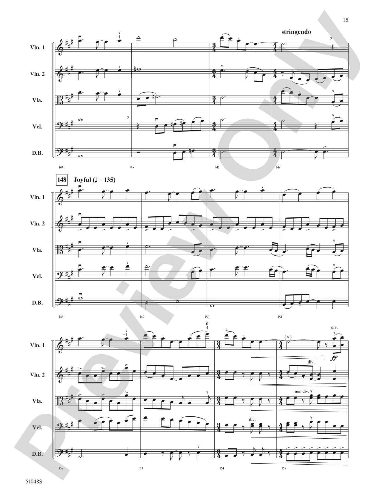 Unbridled Spirit: String Orchestra Conductor Score & Parts
