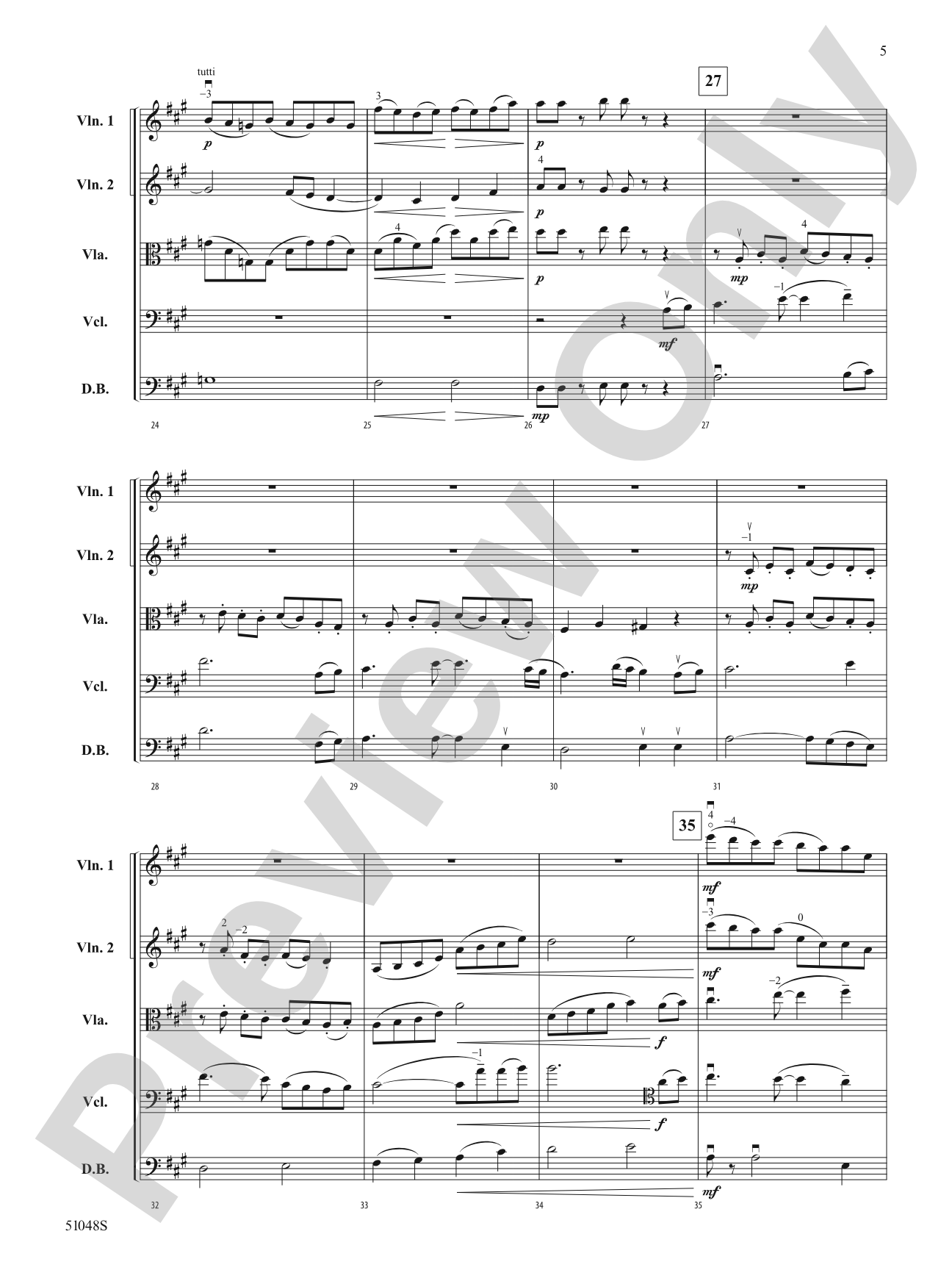 Unbridled Spirit: String Orchestra Conductor Score & Parts