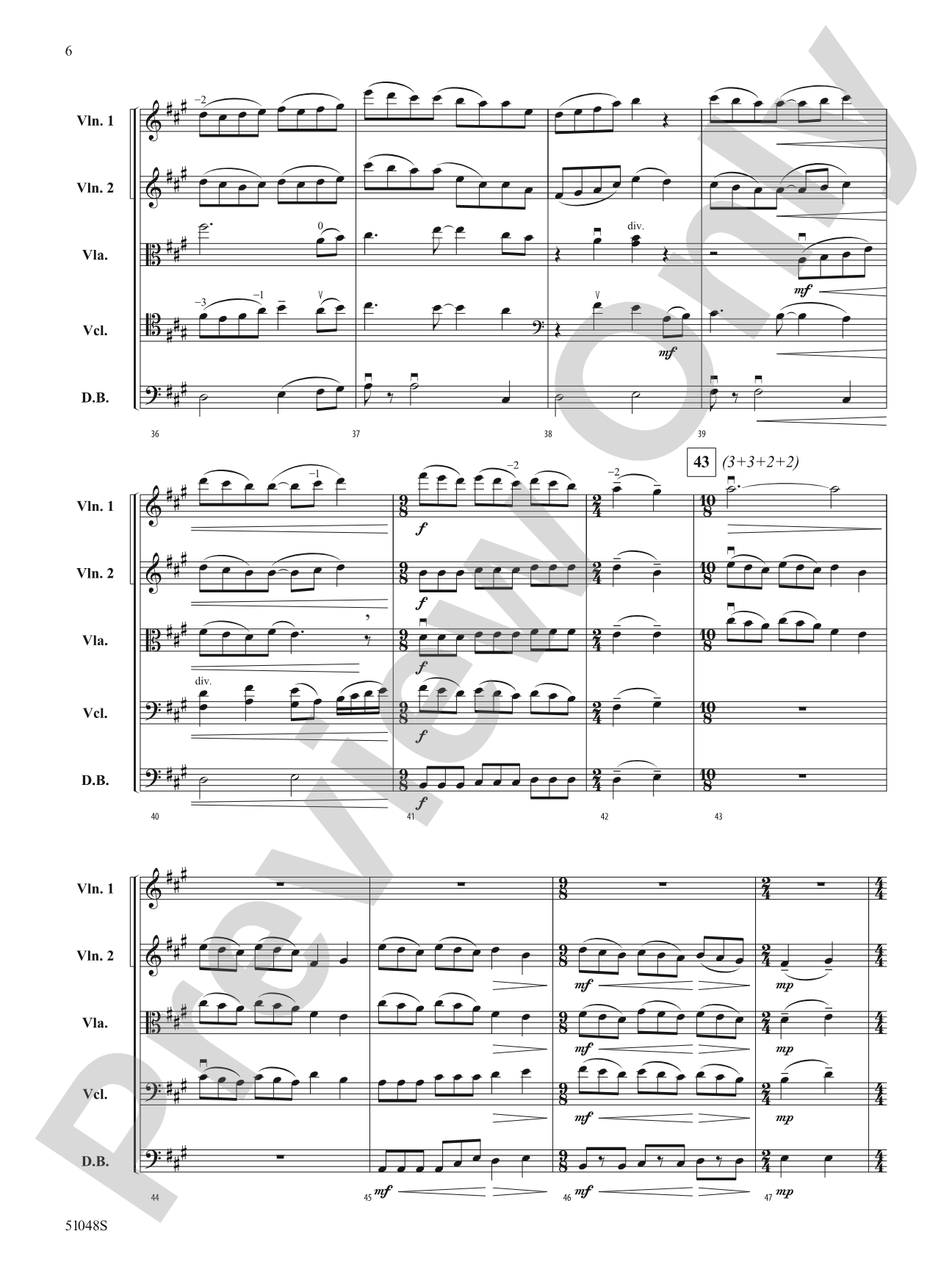 Unbridled Spirit: String Orchestra Conductor Score & Parts