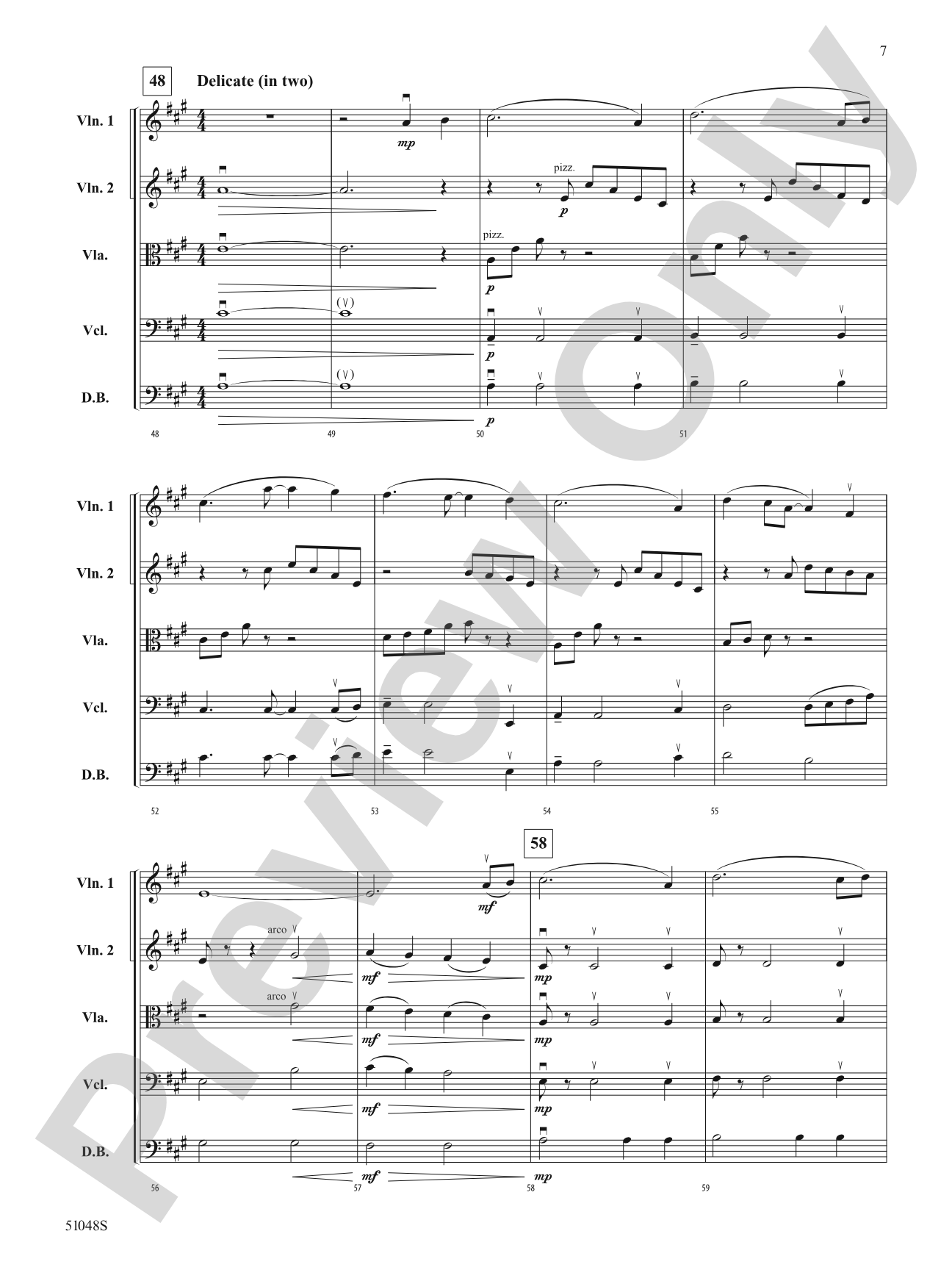 Unbridled Spirit: String Orchestra Conductor Score & Parts