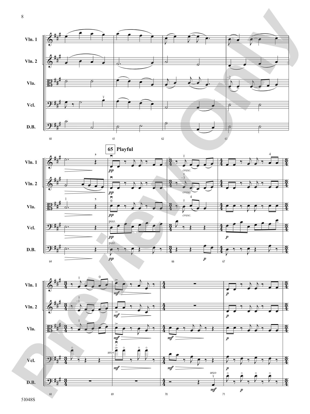 Unbridled Spirit: String Orchestra Conductor Score & Parts