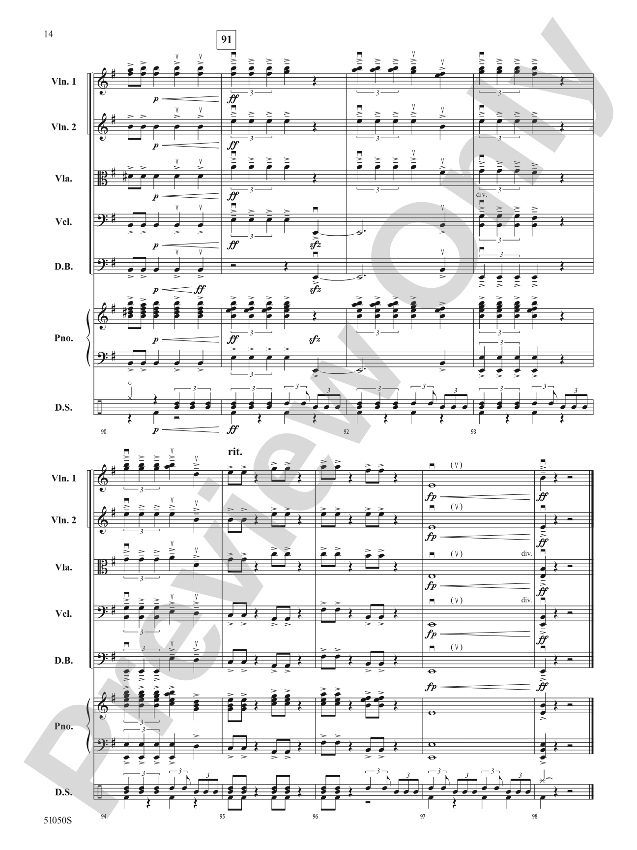 Wheels of Fury: String Orchestra Conductor Score & Parts