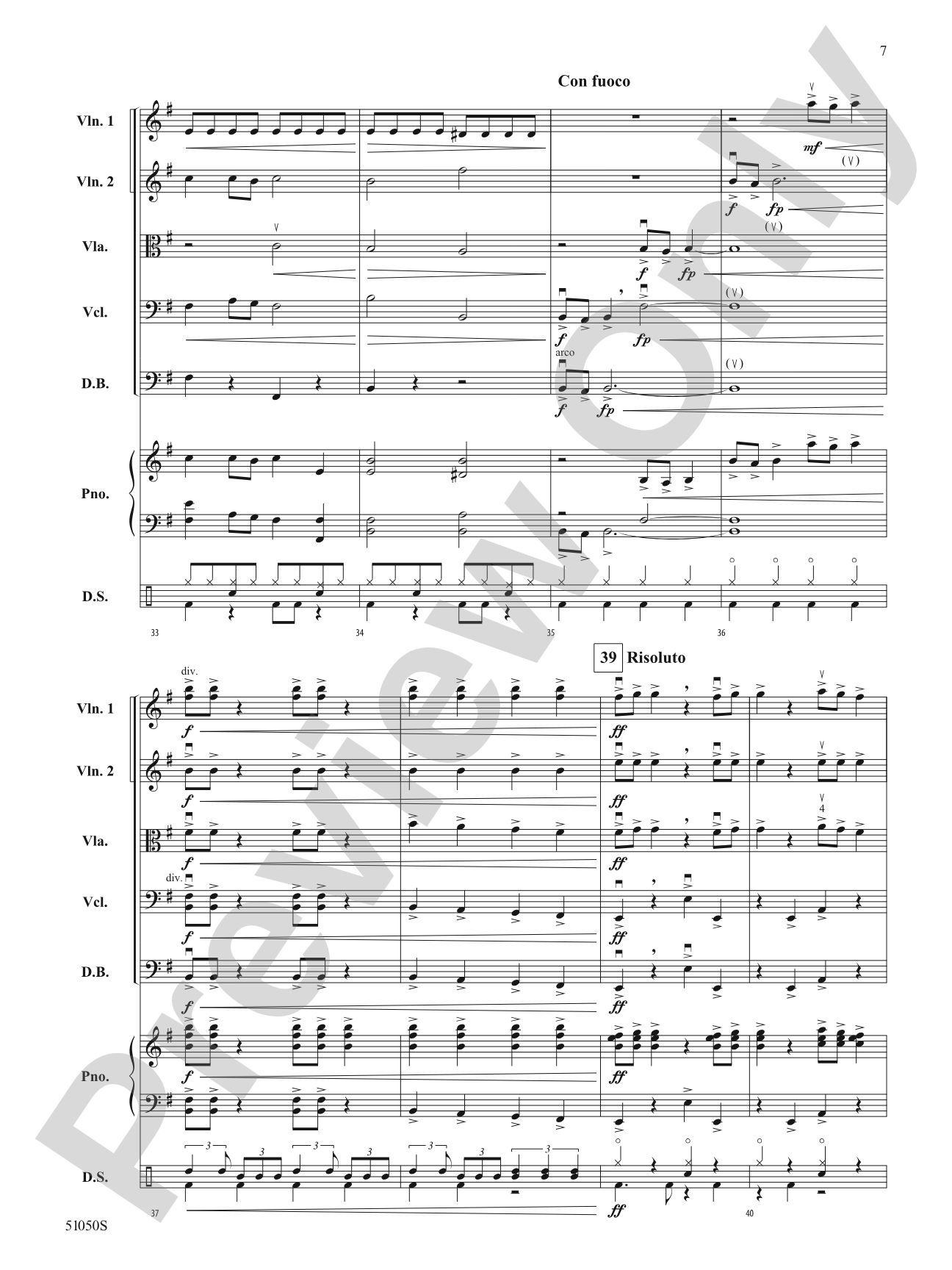 Wheels of Fury: String Orchestra Conductor Score & Parts