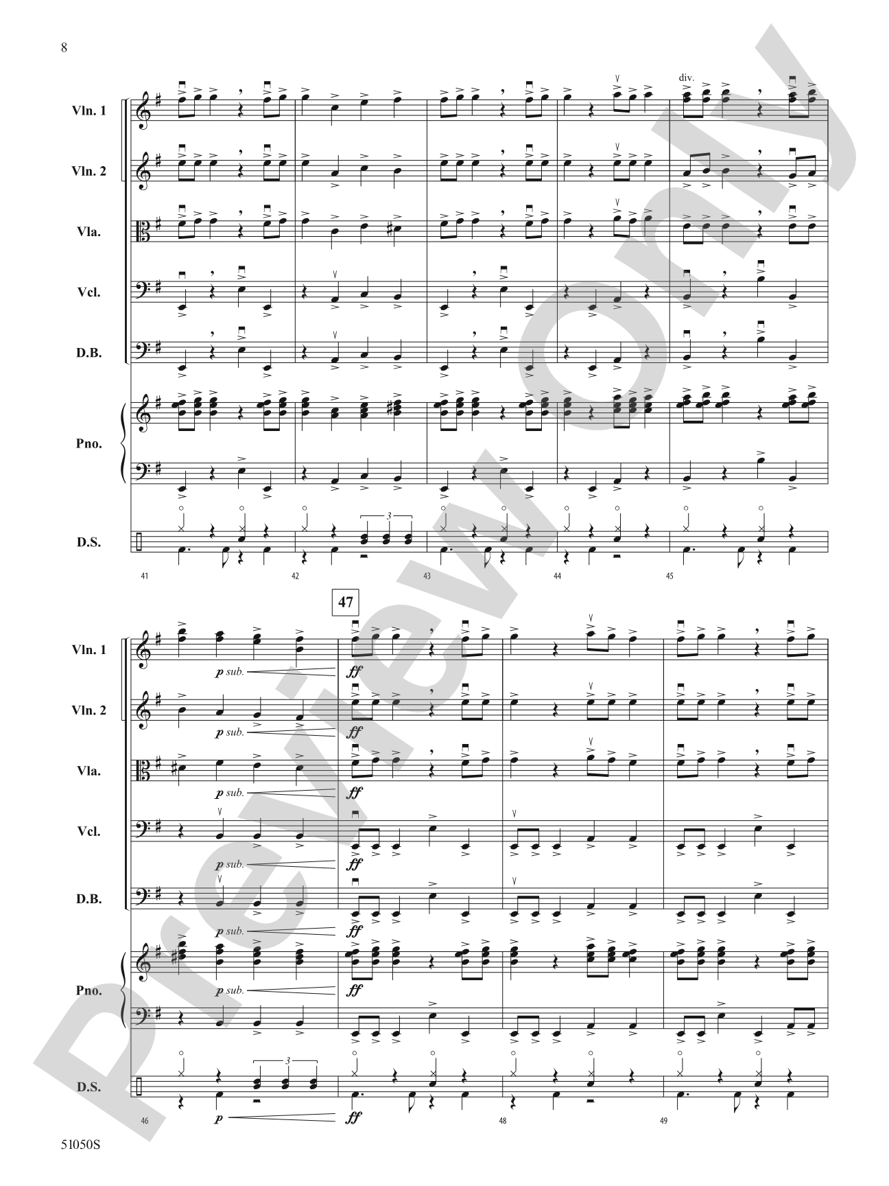Wheels of Fury: String Orchestra Conductor Score & Parts