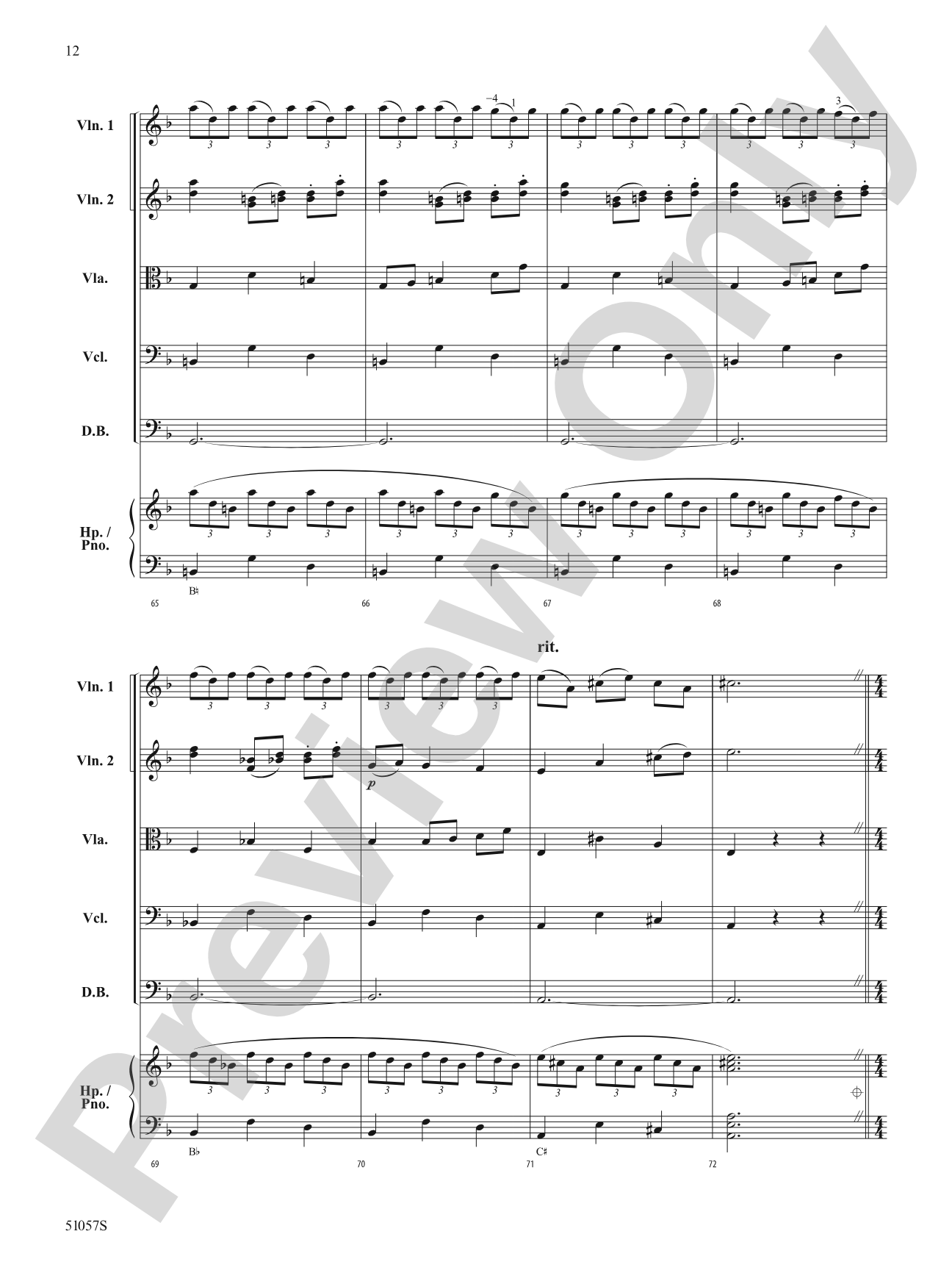 Alis Volat Propriis: String Orchestra Conductor Score & Parts