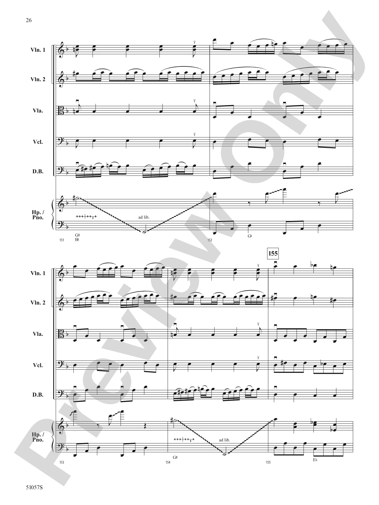 Alis Volat Propriis: String Orchestra Conductor Score & Parts
