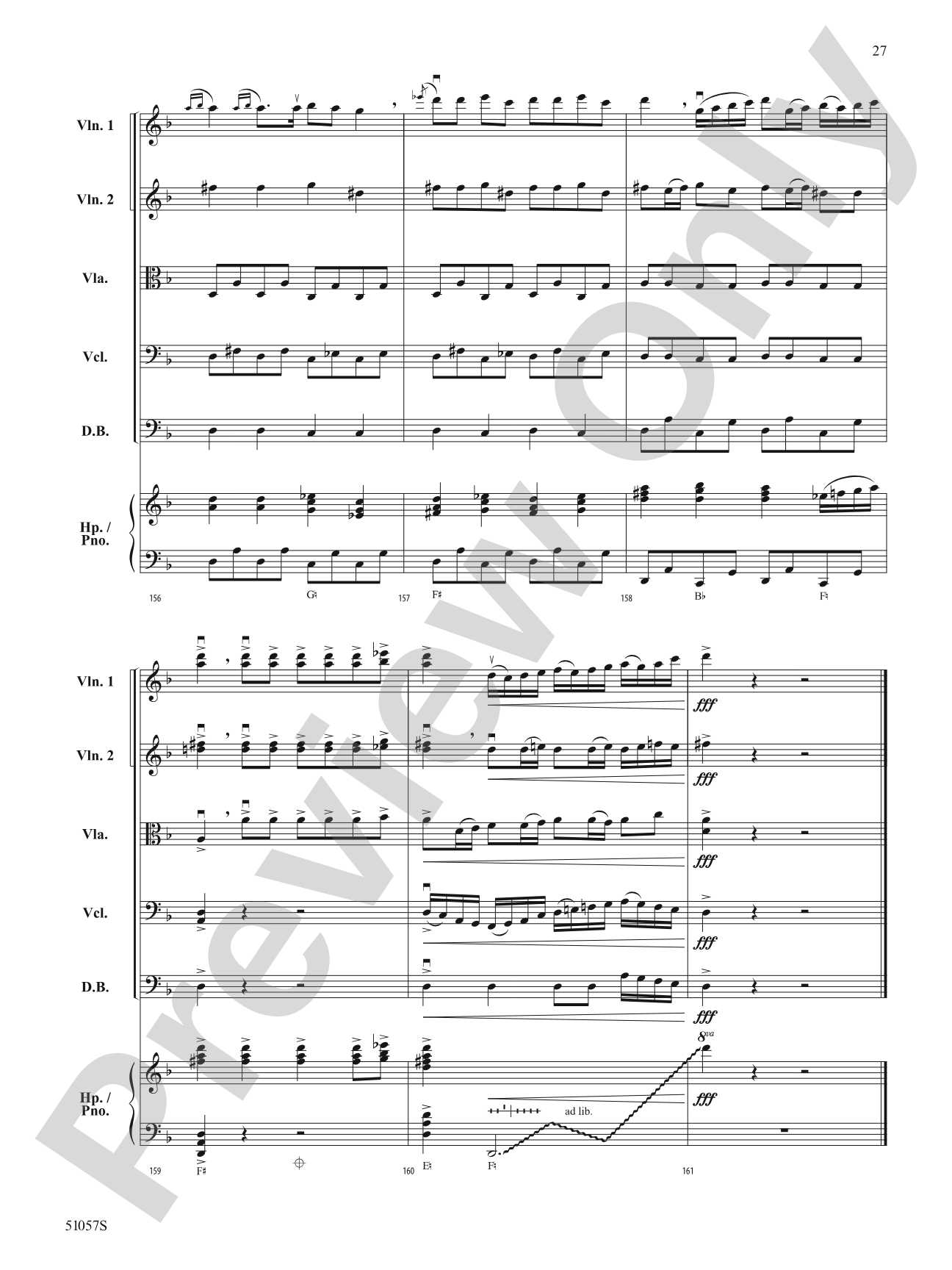 Alis Volat Propriis: String Orchestra Conductor Score & Parts