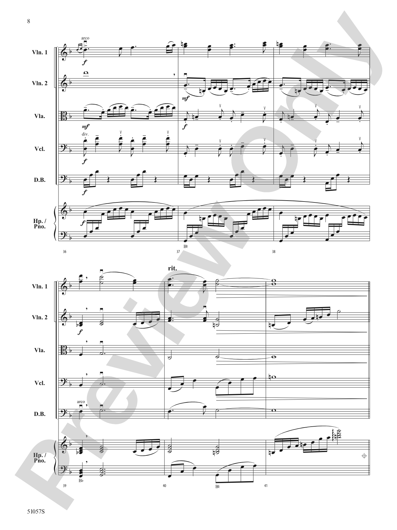 Alis Volat Propriis: String Orchestra Conductor Score & Parts