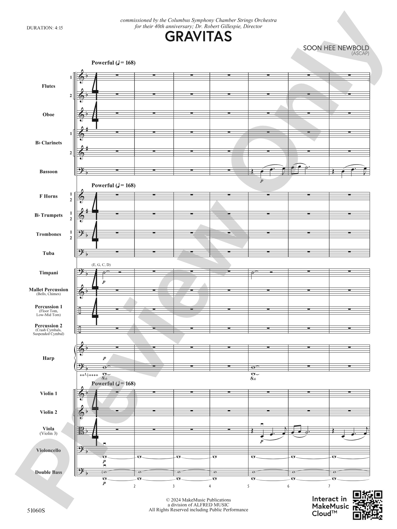 Gravitas: Full Orchestra Conductor Score & Parts