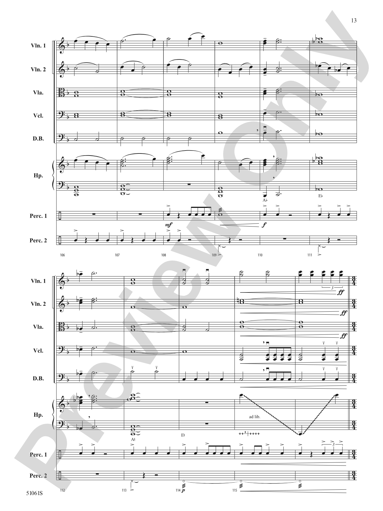 Gravitas: String Orchestra Conductor Score & Parts