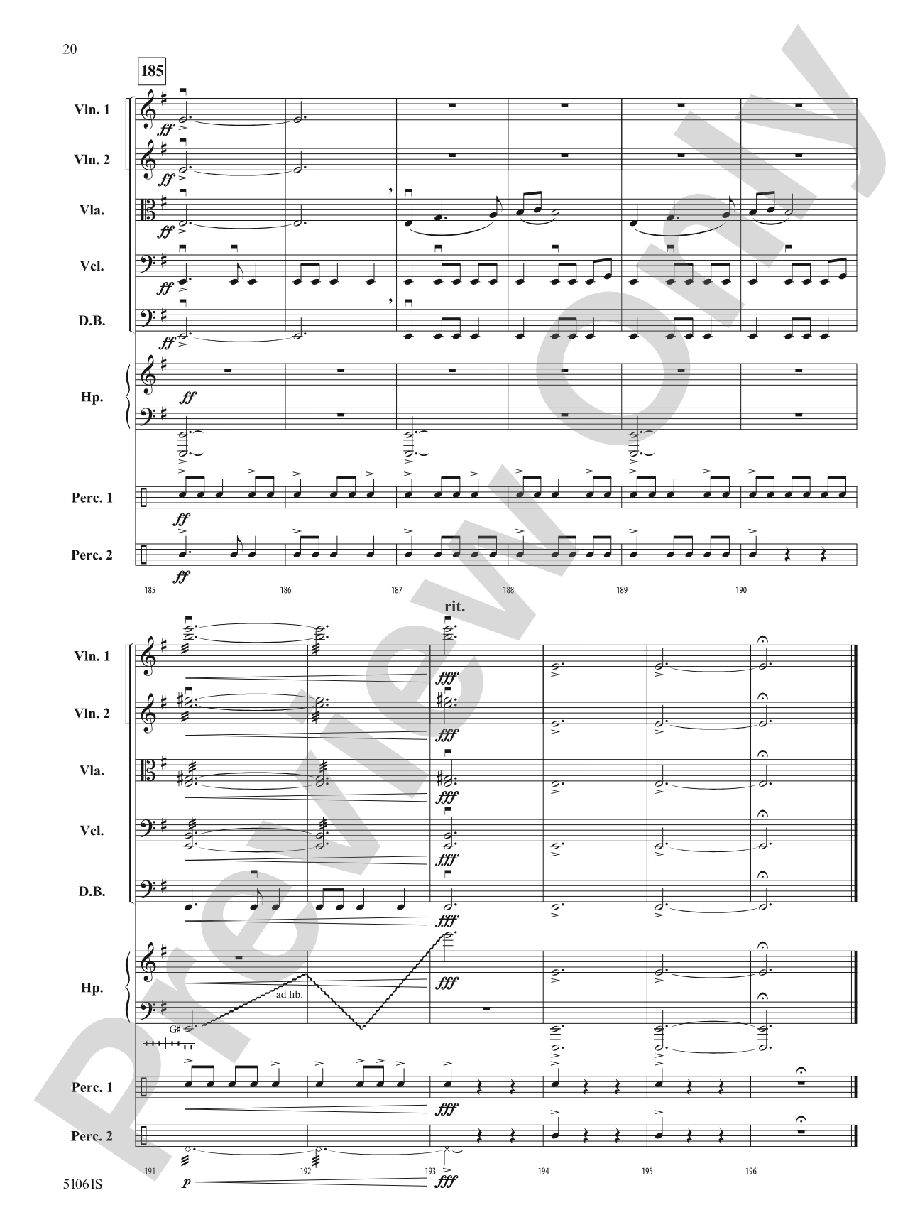 Gravitas: String Orchestra Conductor Score & Parts