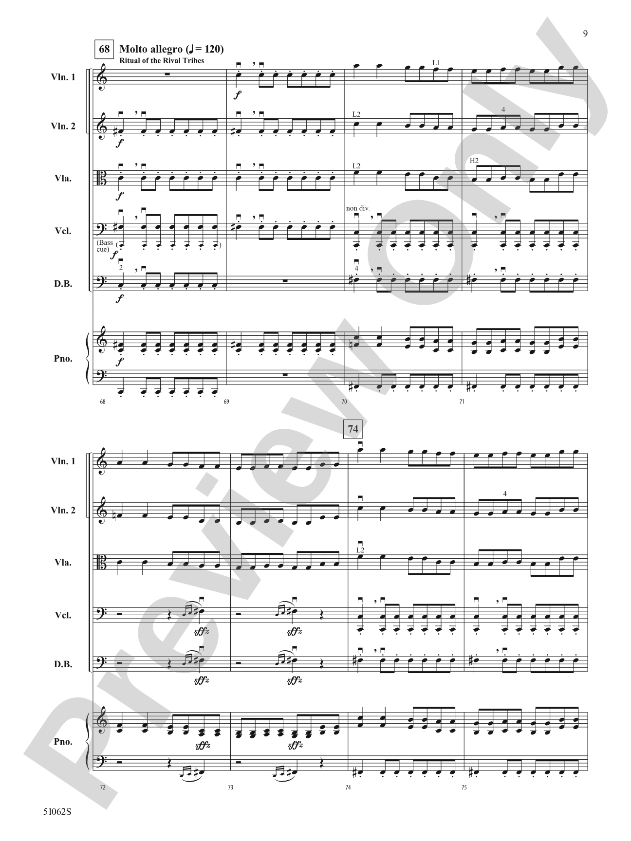 The Rite of Spring: String Orchestra Conductor Score & Parts