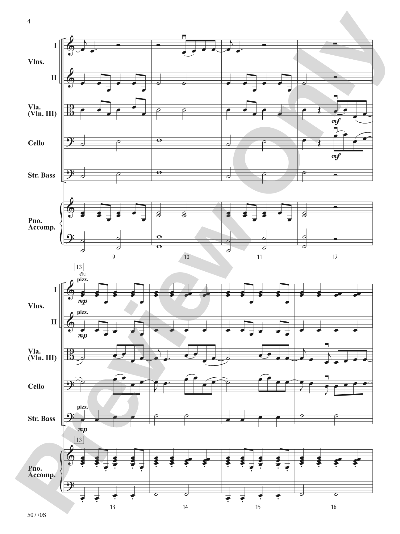 What Was I Made For?: String Orchestra Conductor Score & Parts
