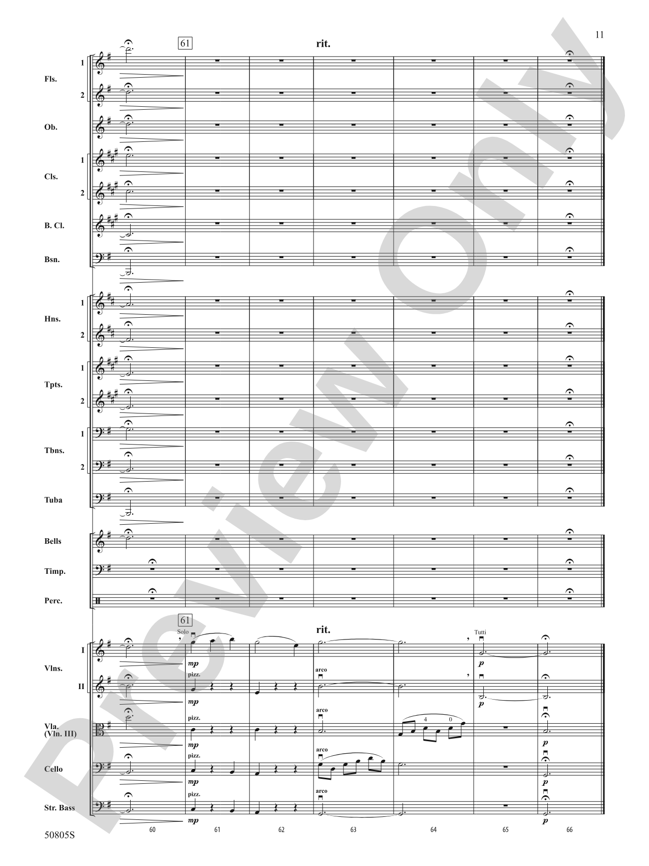 Two Puccini Arias: Full Orchestra Conductor Score & Parts