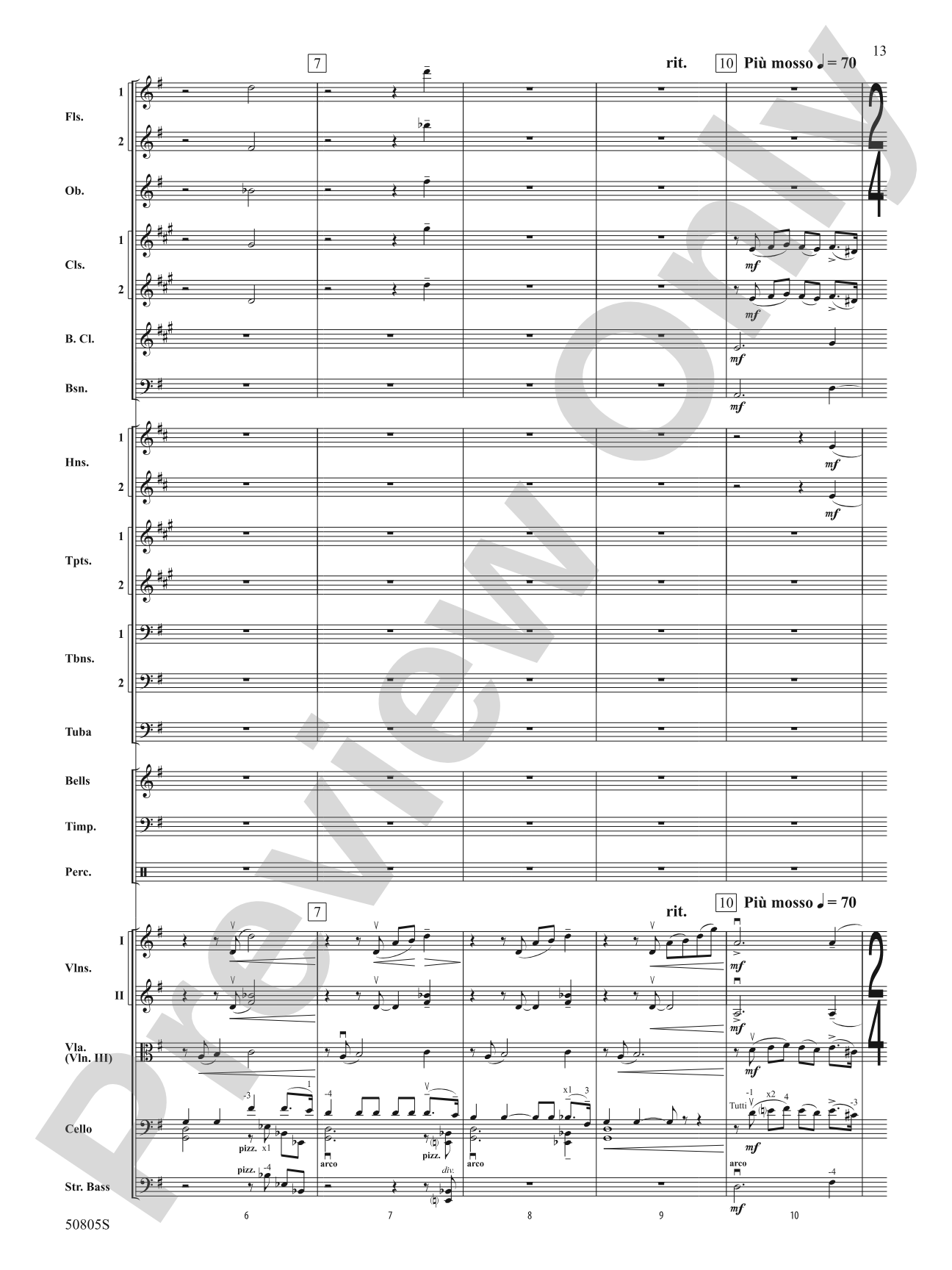 Two Puccini Arias: Full Orchestra Conductor Score & Parts
