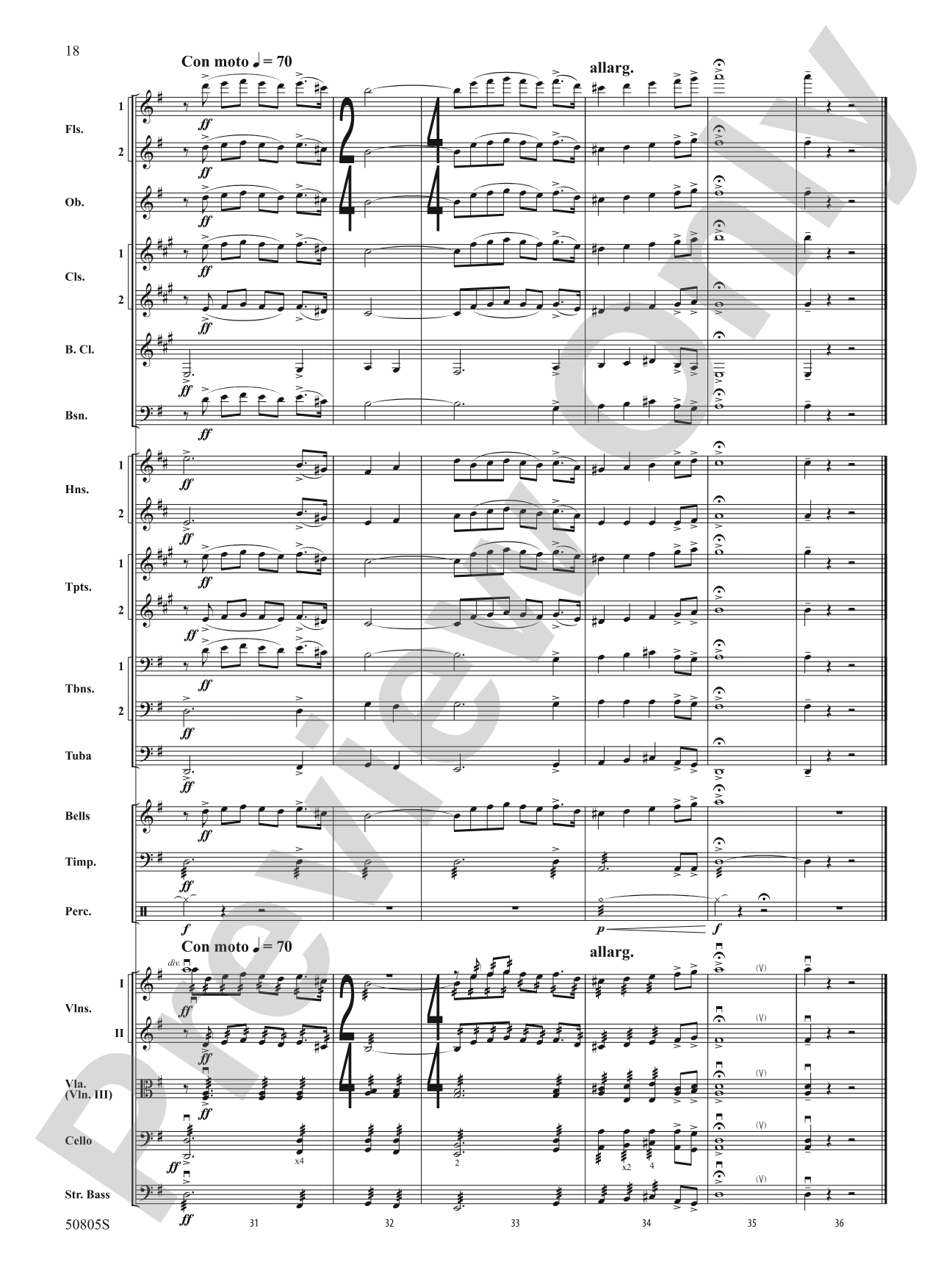 Two Puccini Arias: Full Orchestra Conductor Score & Parts