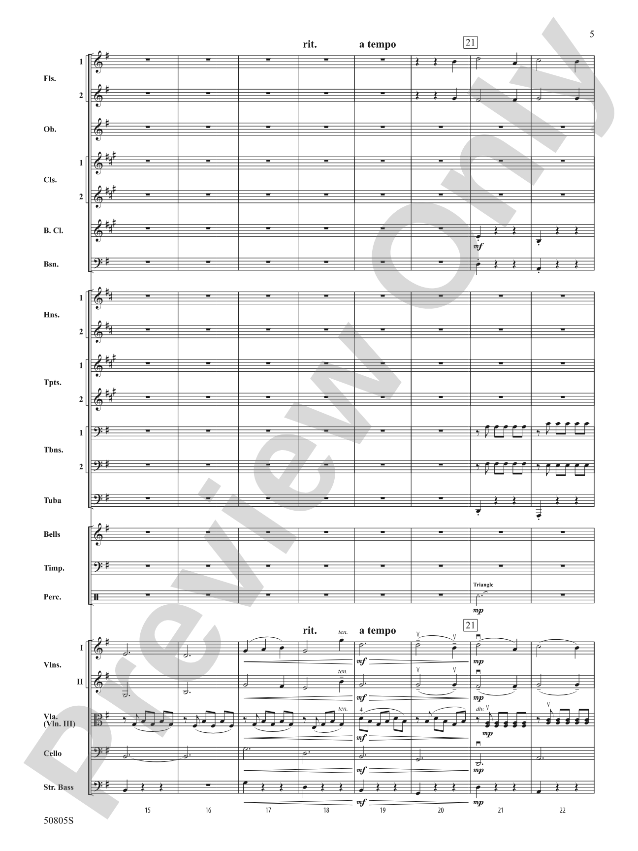 Two Puccini Arias: Full Orchestra Conductor Score & Parts