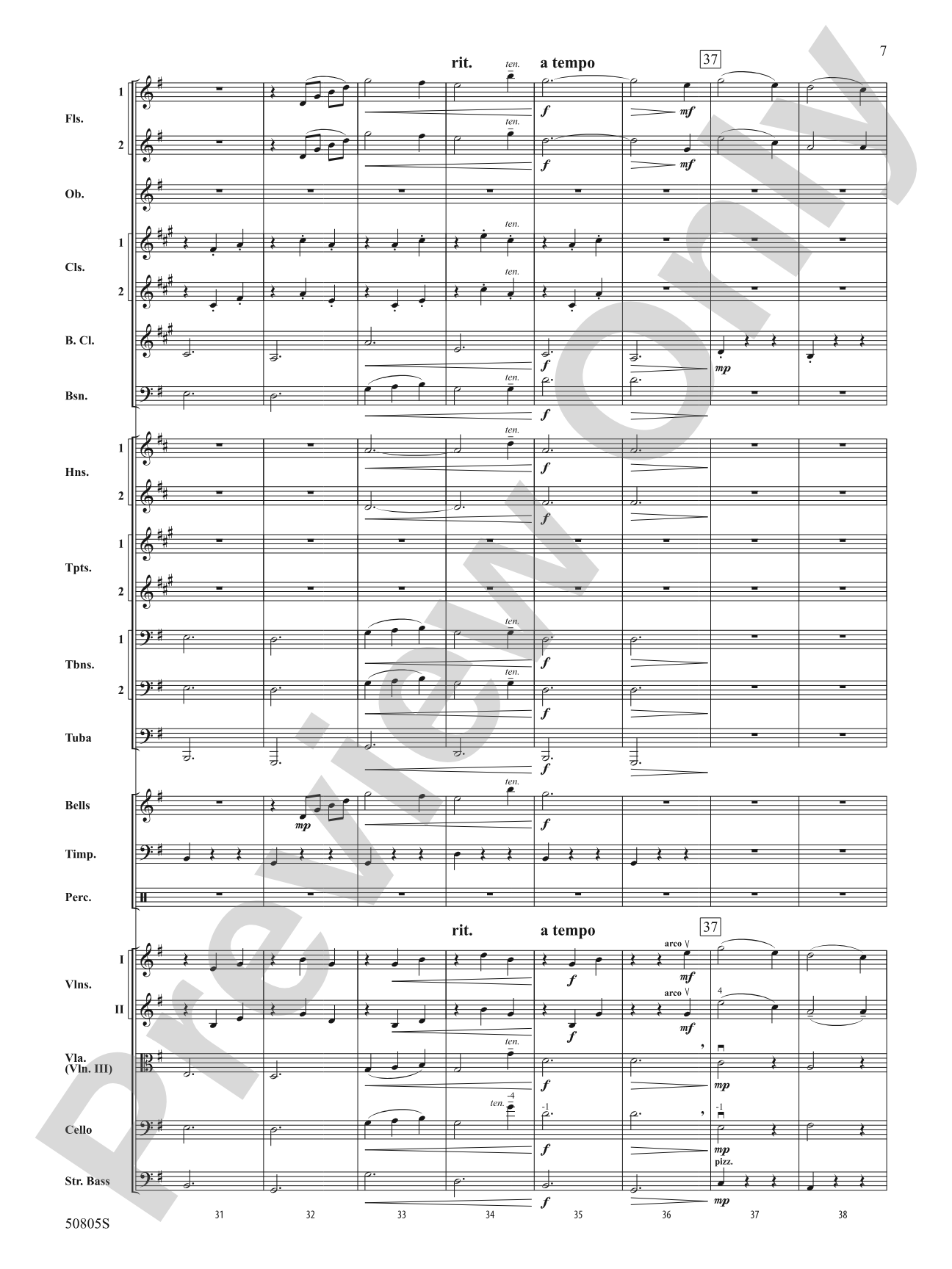 Two Puccini Arias: Full Orchestra Conductor Score & Parts
