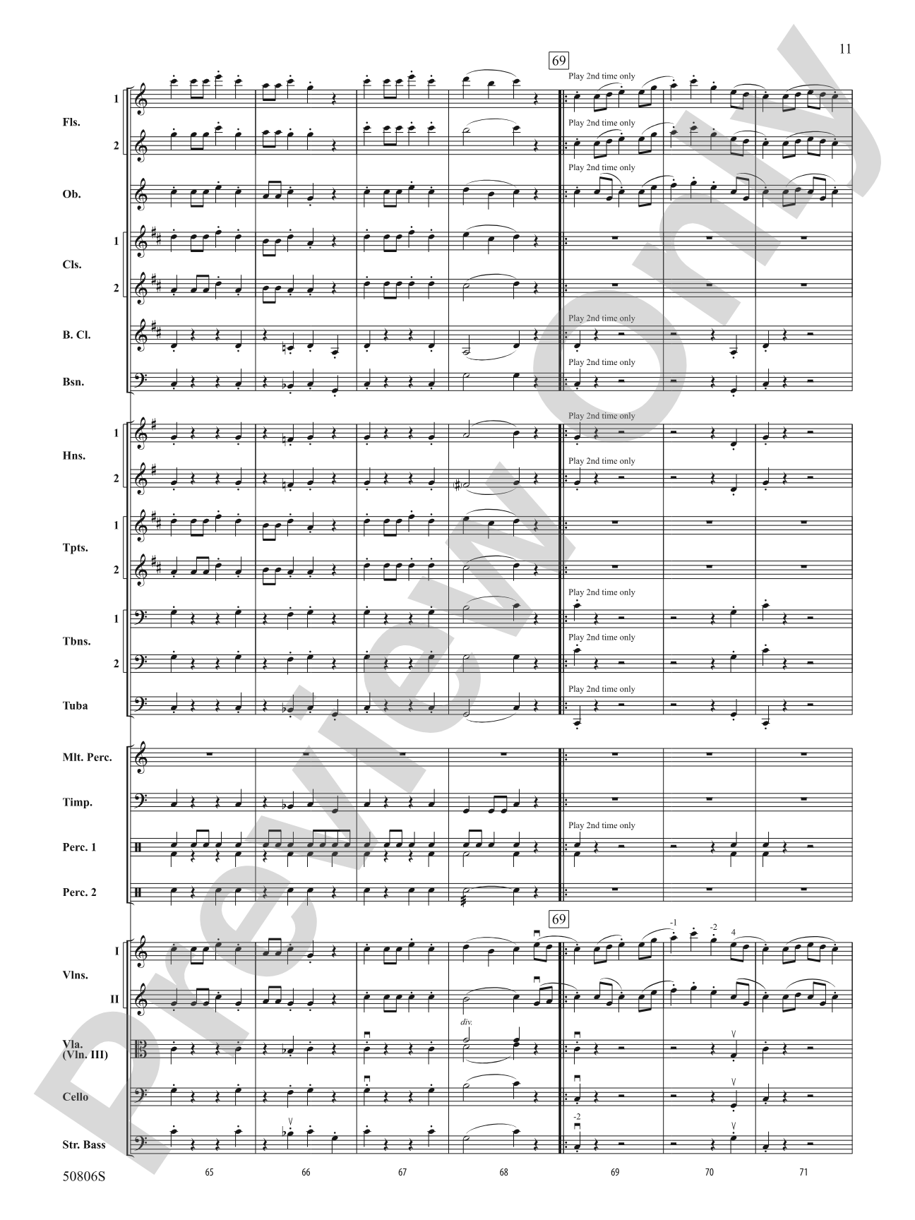 Prairie Dance: Full Orchestra Conductor Score & Parts