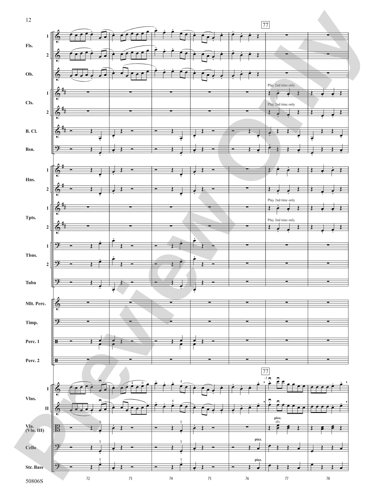 Prairie Dance: Full Orchestra Conductor Score & Parts