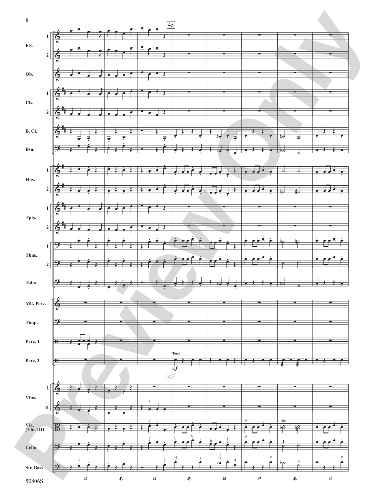 Prairie Dance: Full Orchestra Conductor Score & Parts