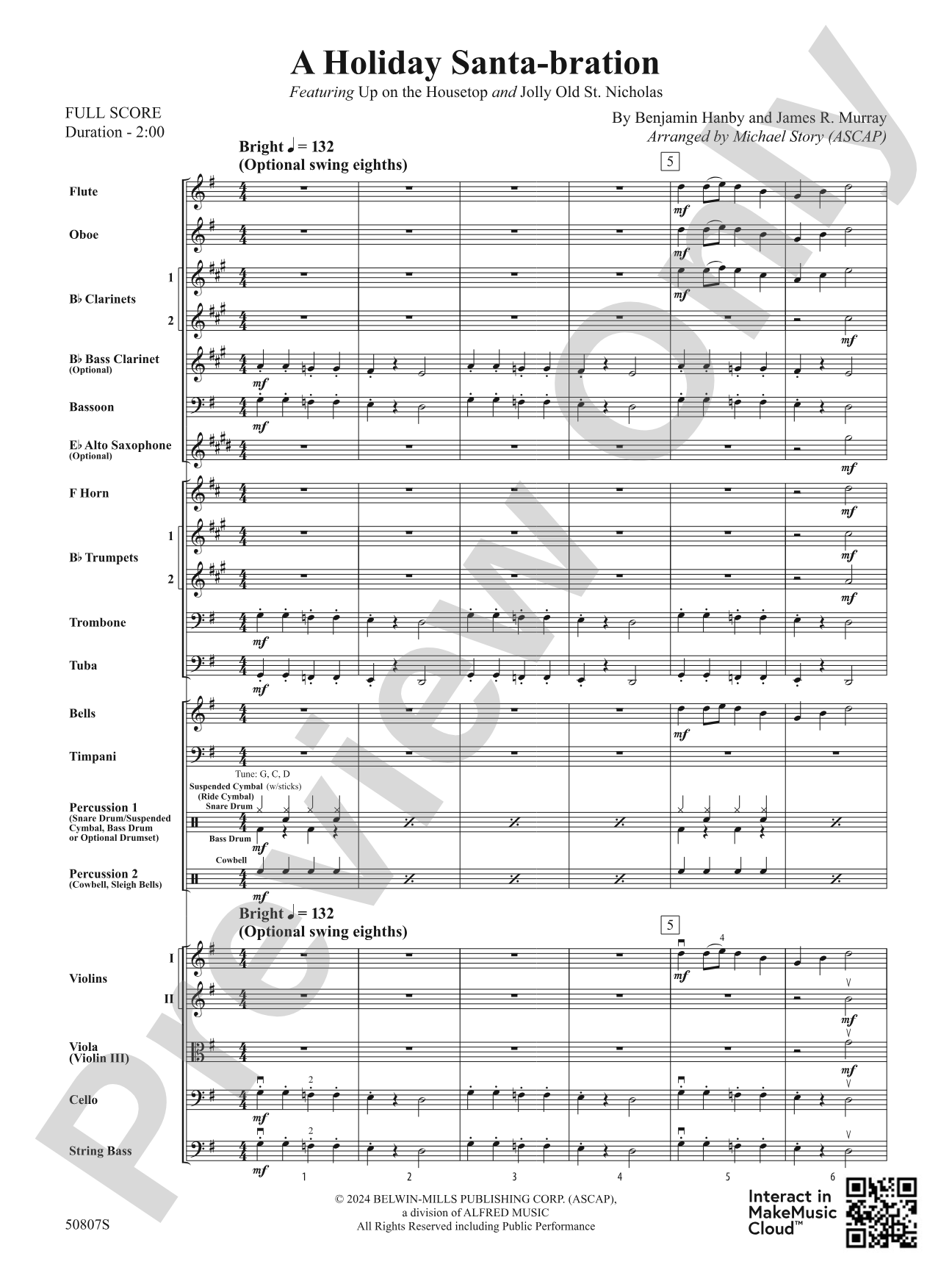 A Holiday Santa-bration: Full Orchestra Conductor Score & Parts