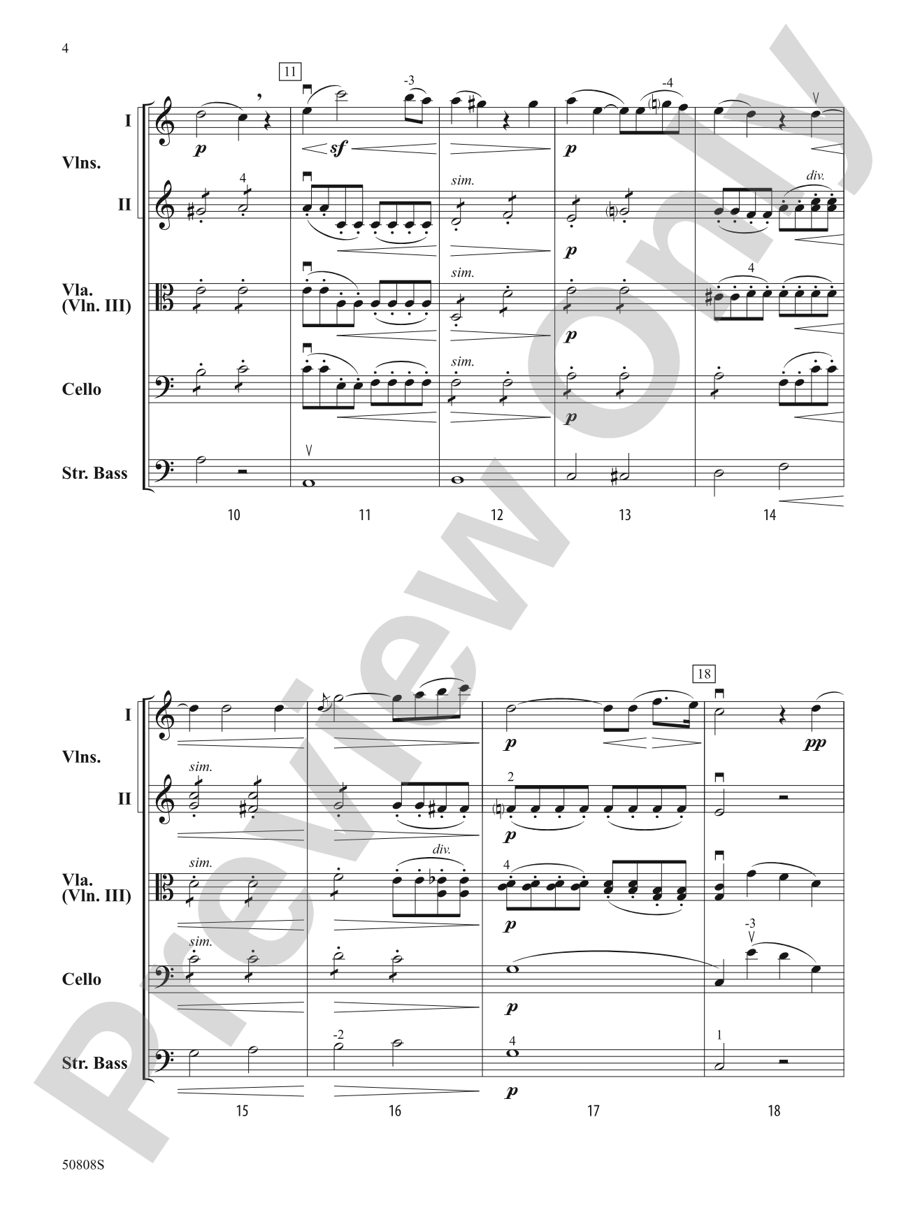 Andante: String Orchestra Conductor Score & Parts