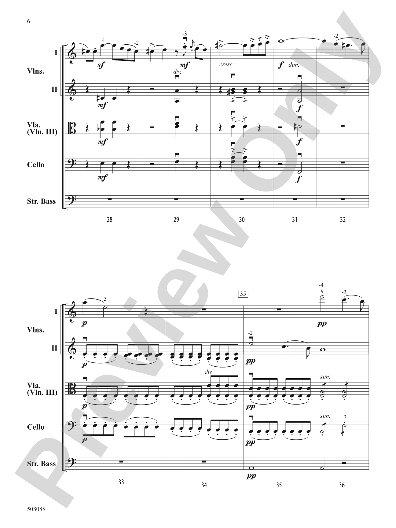 Andante: String Orchestra Conductor Score & Parts