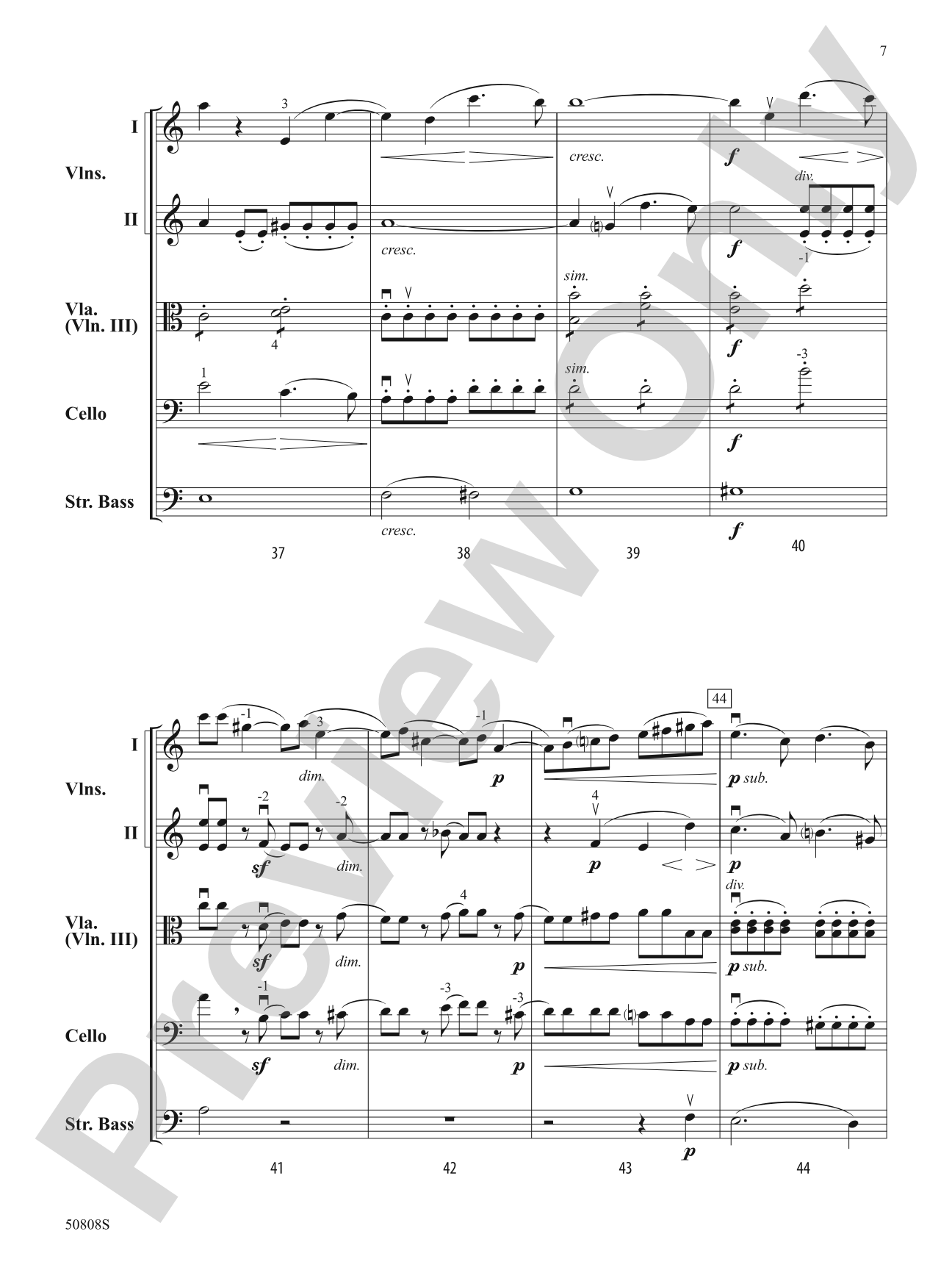 Andante: String Orchestra Conductor Score & Parts