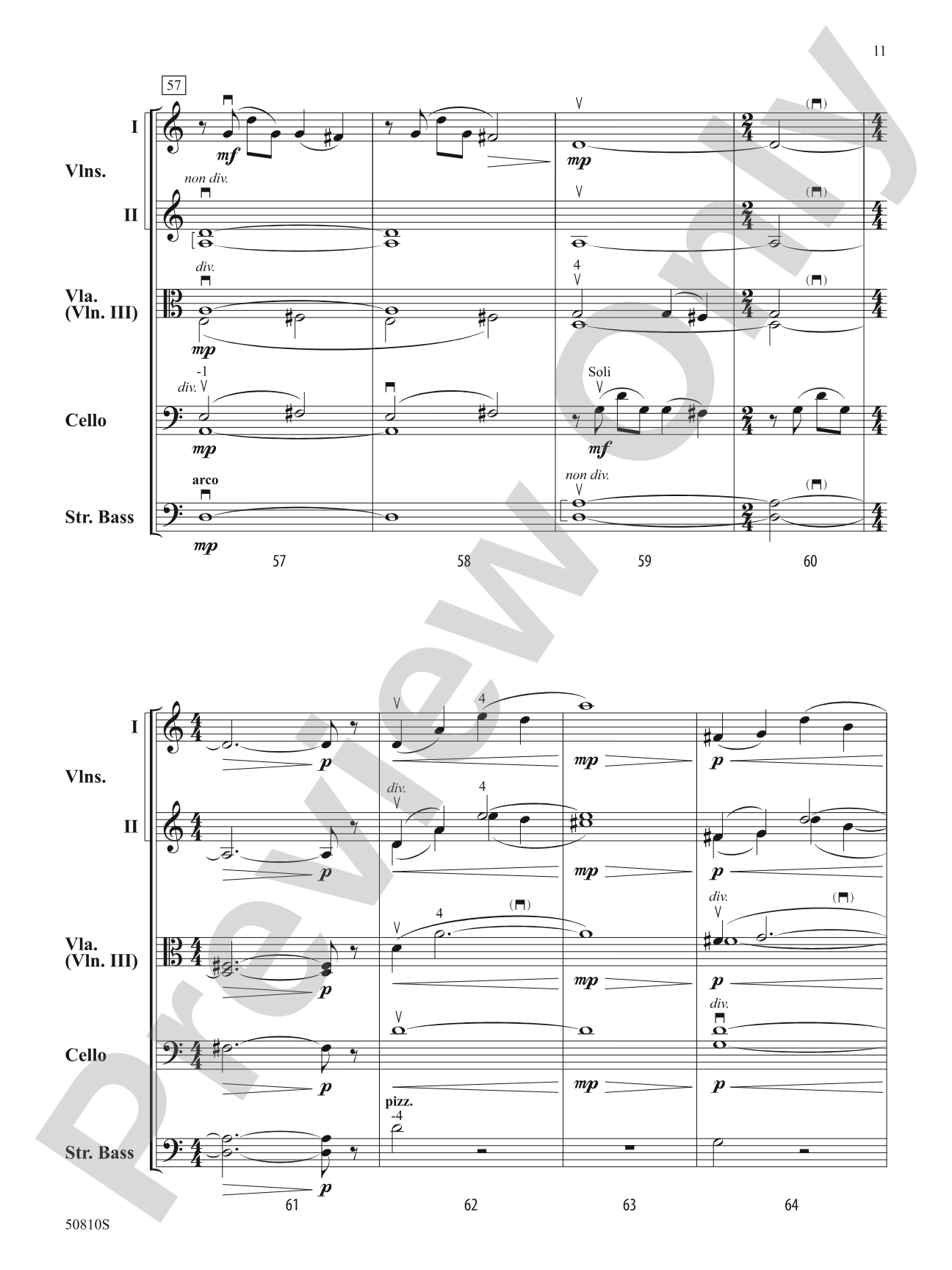 Compassion: String Orchestra Conductor Score & Parts