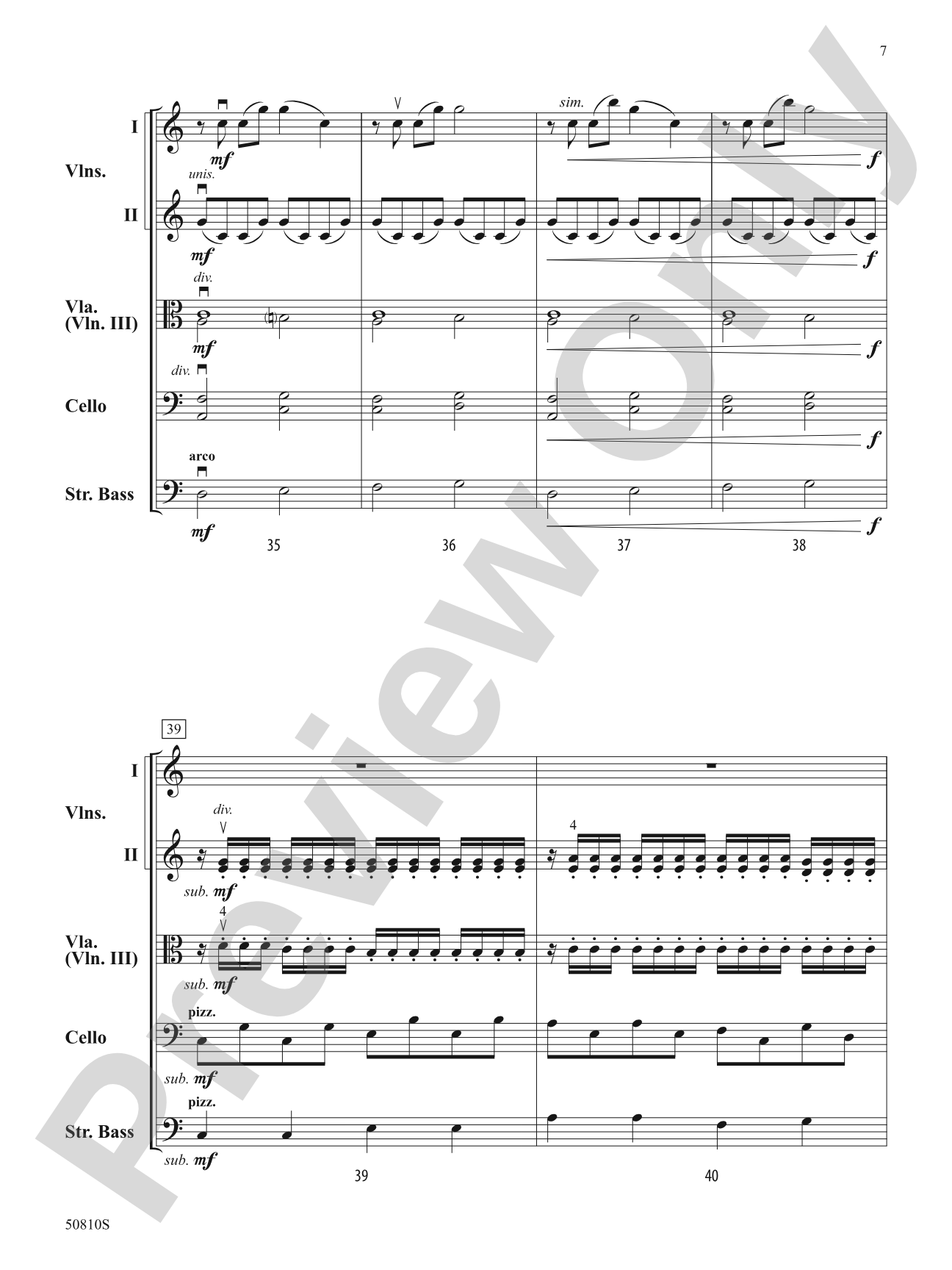 Compassion: String Orchestra Conductor Score & Parts