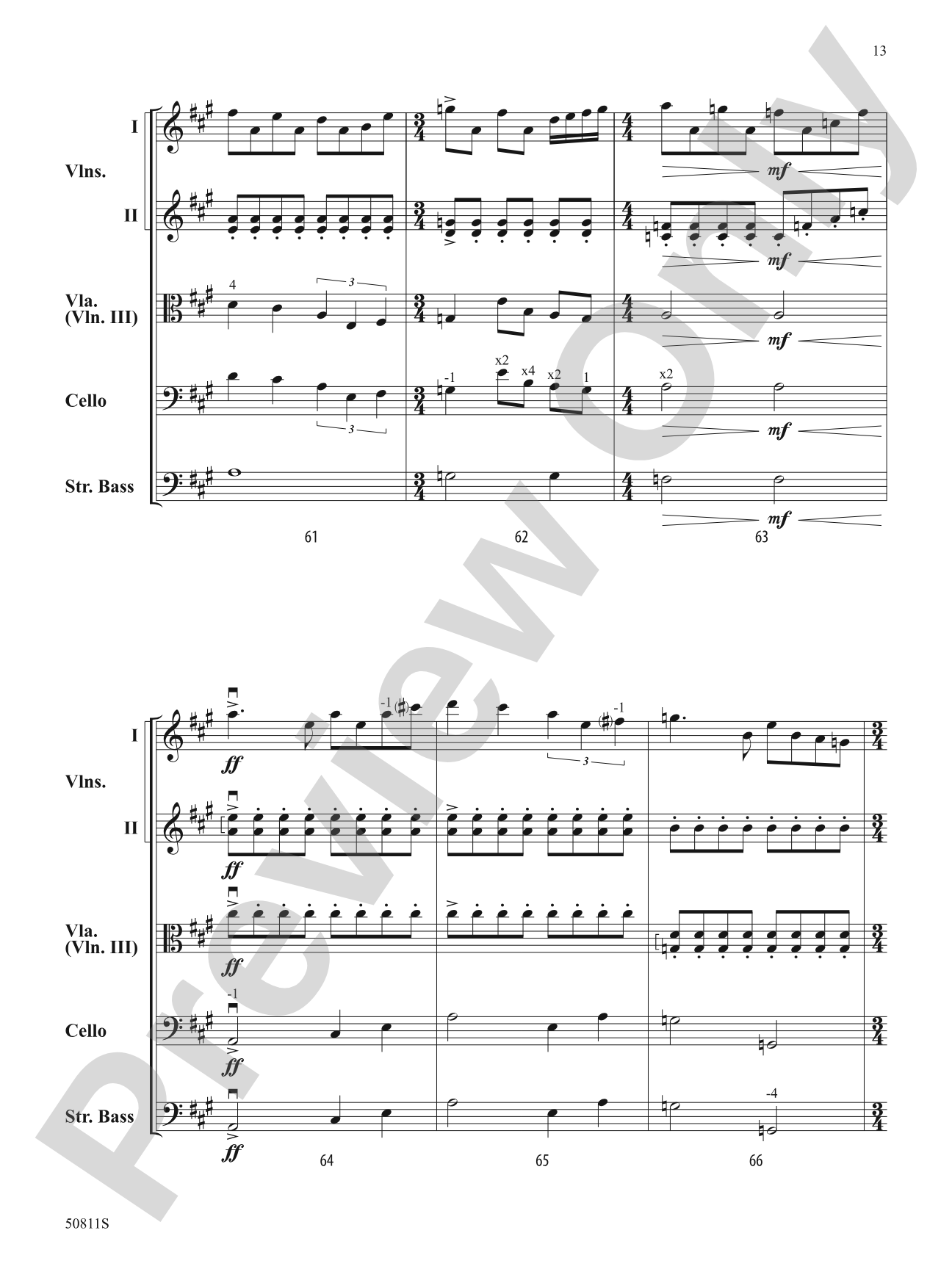 Incredible Voyage: String Orchestra Conductor Score & Parts