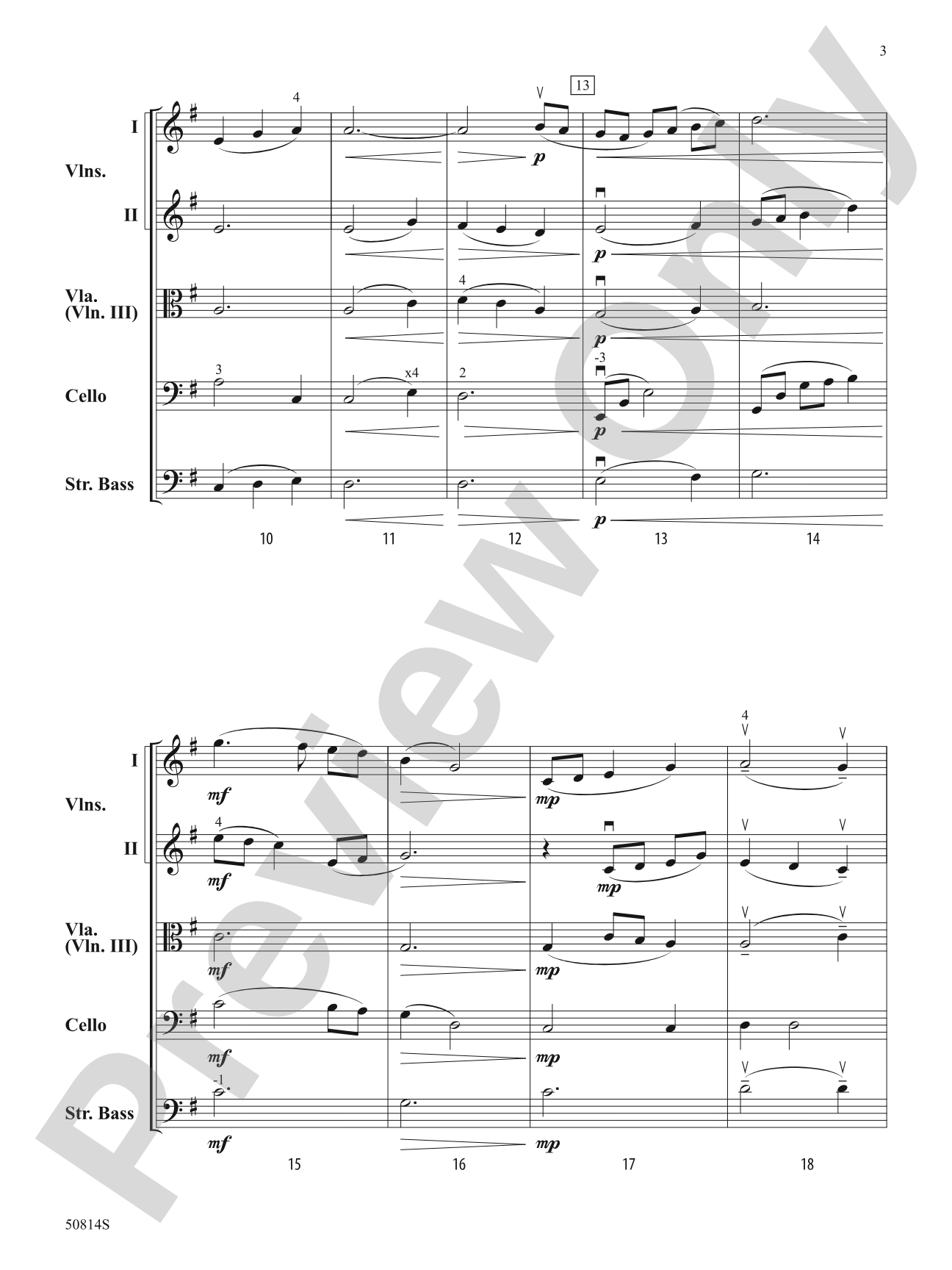 River Valley Waltz: String Orchestra Conductor Score & Parts