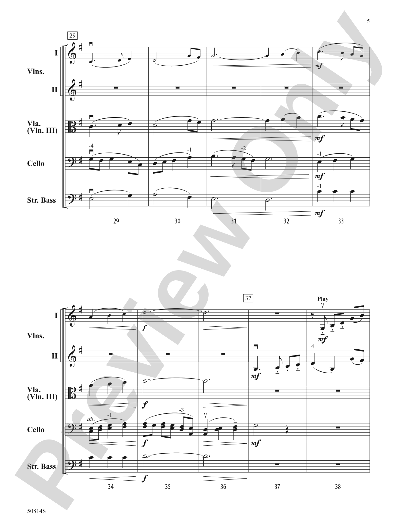 River Valley Waltz: String Orchestra Conductor Score & Parts