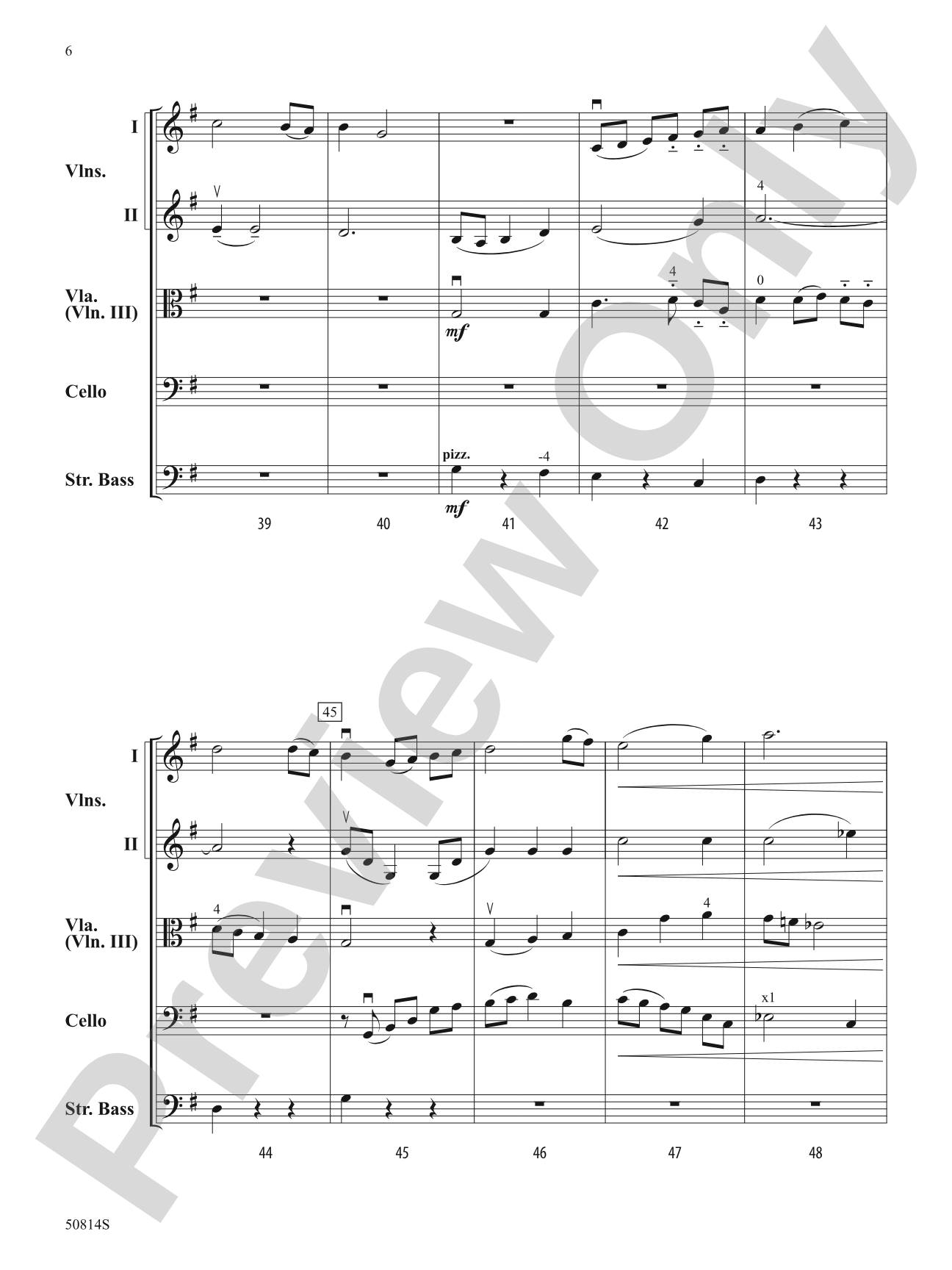 River Valley Waltz: String Orchestra Conductor Score & Parts